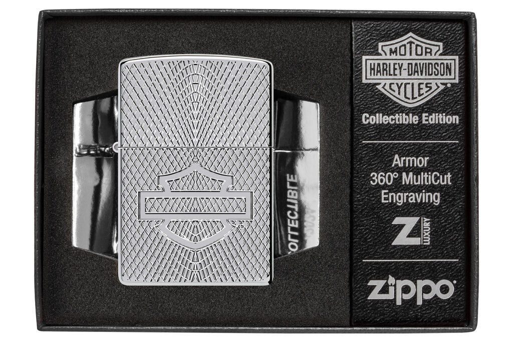 Feuerzeug ZIPPO Harley Davidson Armor Case 2024 Collectible Feuerzeug - 60007111