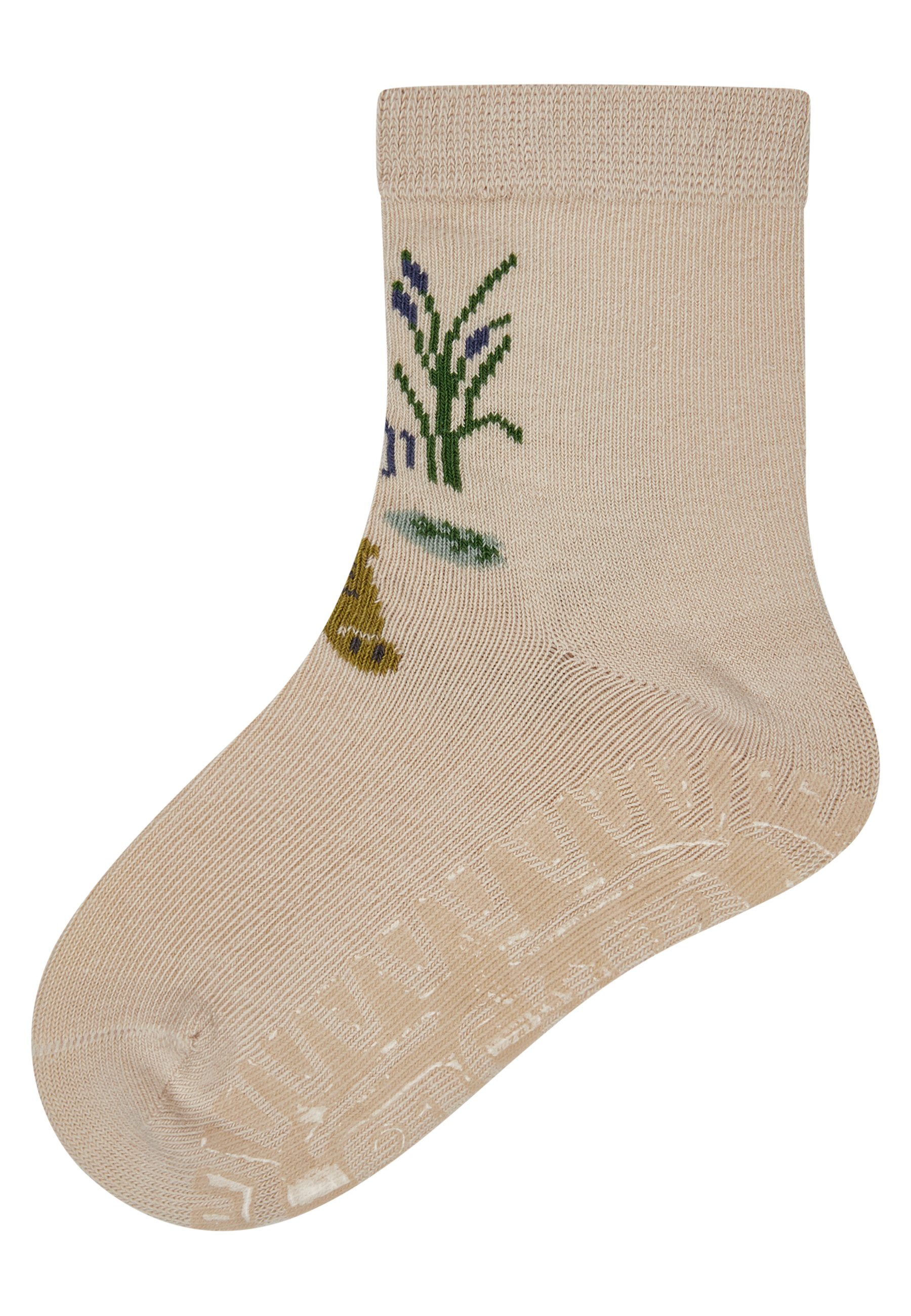 Sterntaler® ABS-Socken Fliesen Fitzer SUN Krokodil Fliesen Flitzer SUN Krokodil, rutschfest, weich & atmungsaktiv