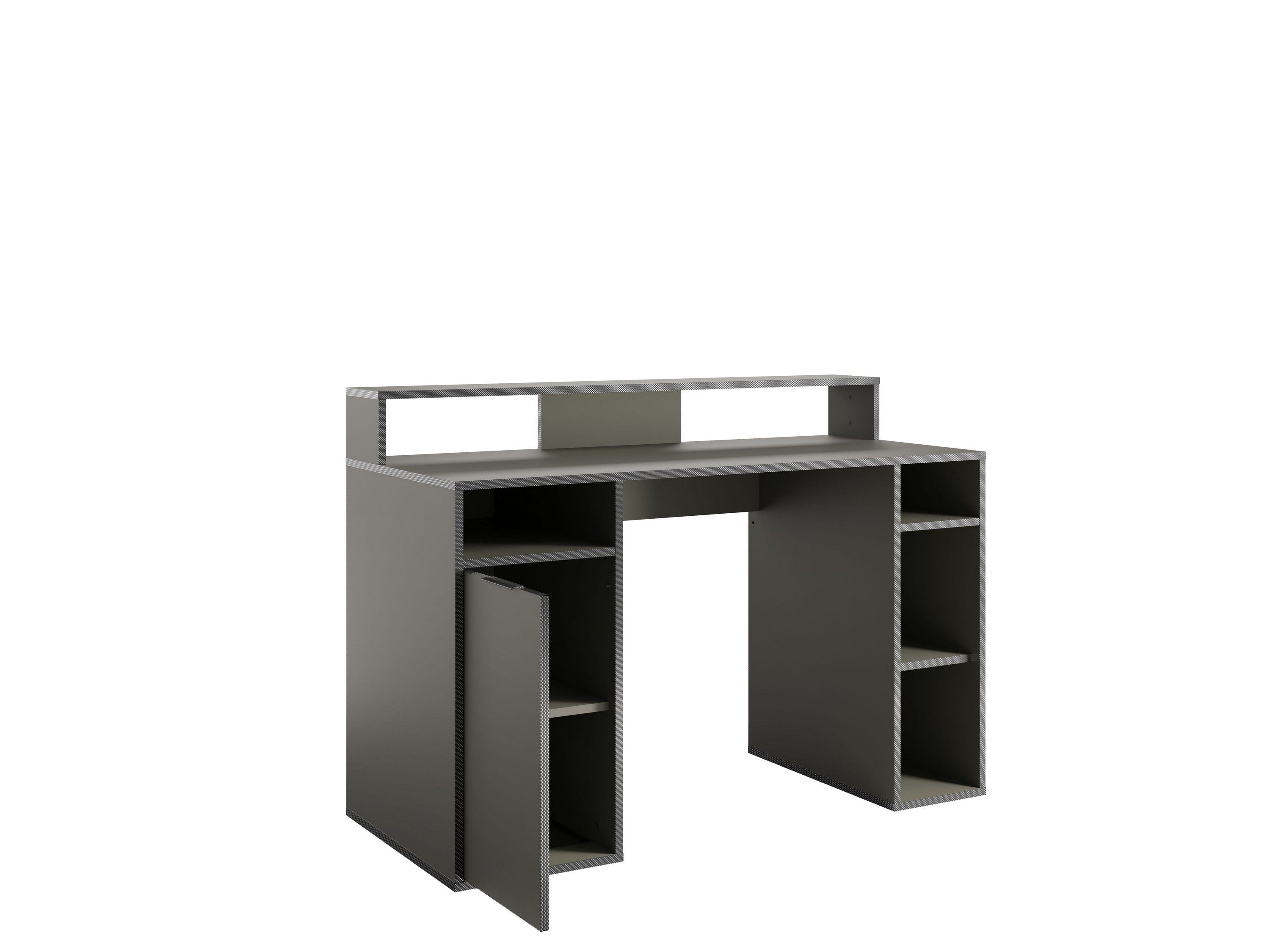 Masseno Schreibtisch OBSIDIAN 125 x 88,7 cm mit 1 Türen Graphitfarben