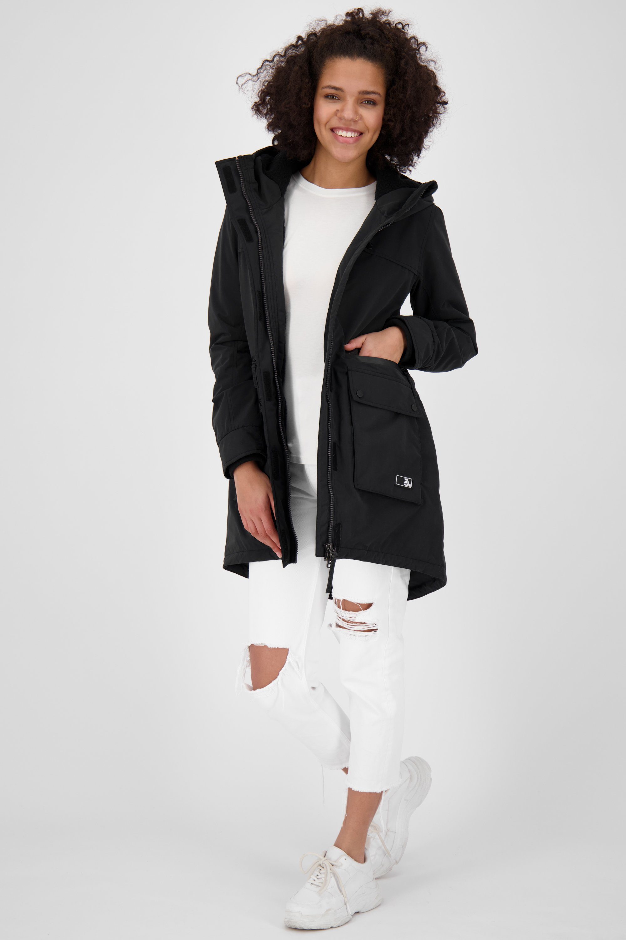 Alife moonless CharlotteAK Winterjacke A Winterjacke, Kickin Coat Jacke gefütterte Damen &