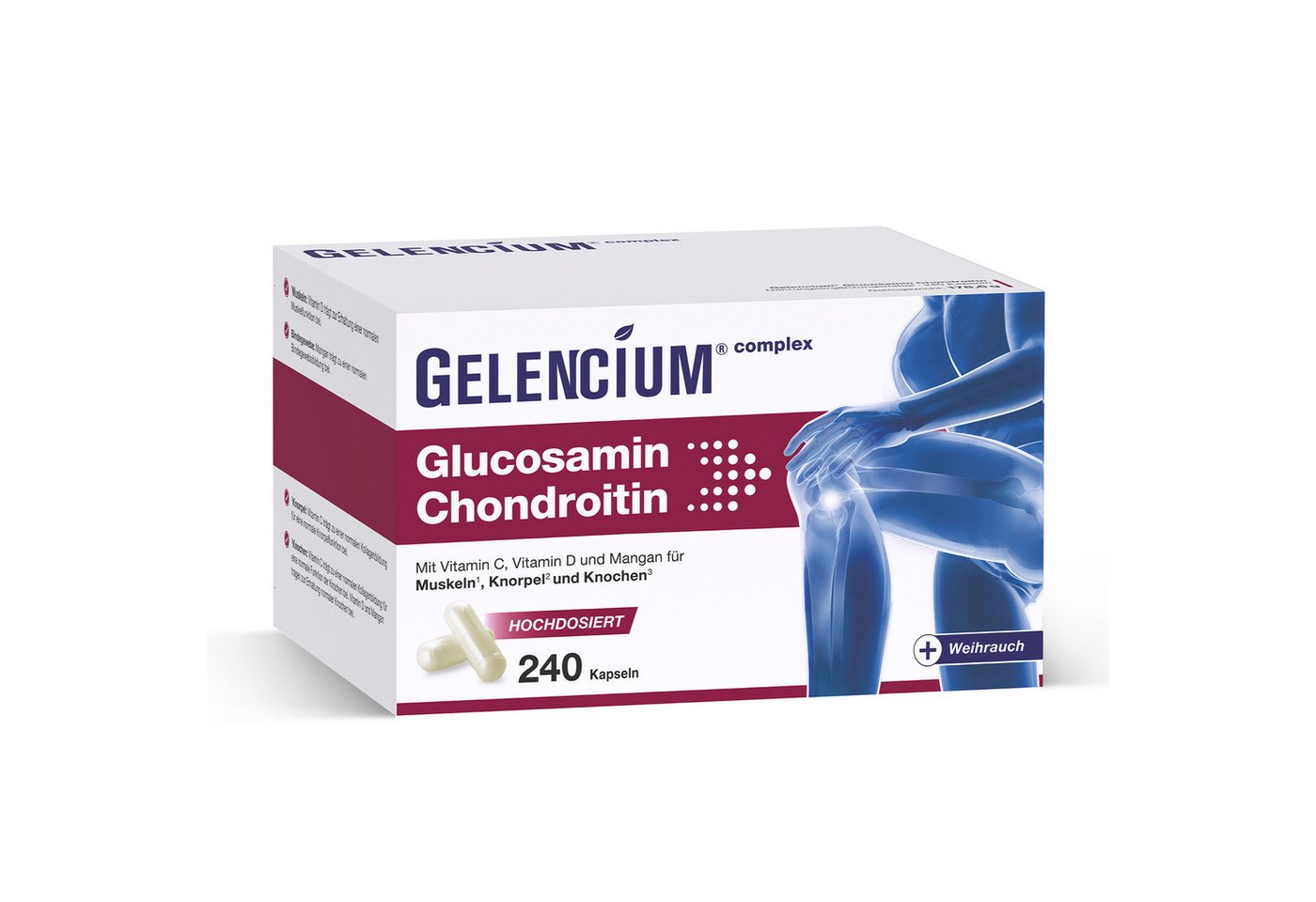 GELENCIUM® Glucosamin Chondroitin hochdosiert mit Vitamin C KAP, 188.3 g