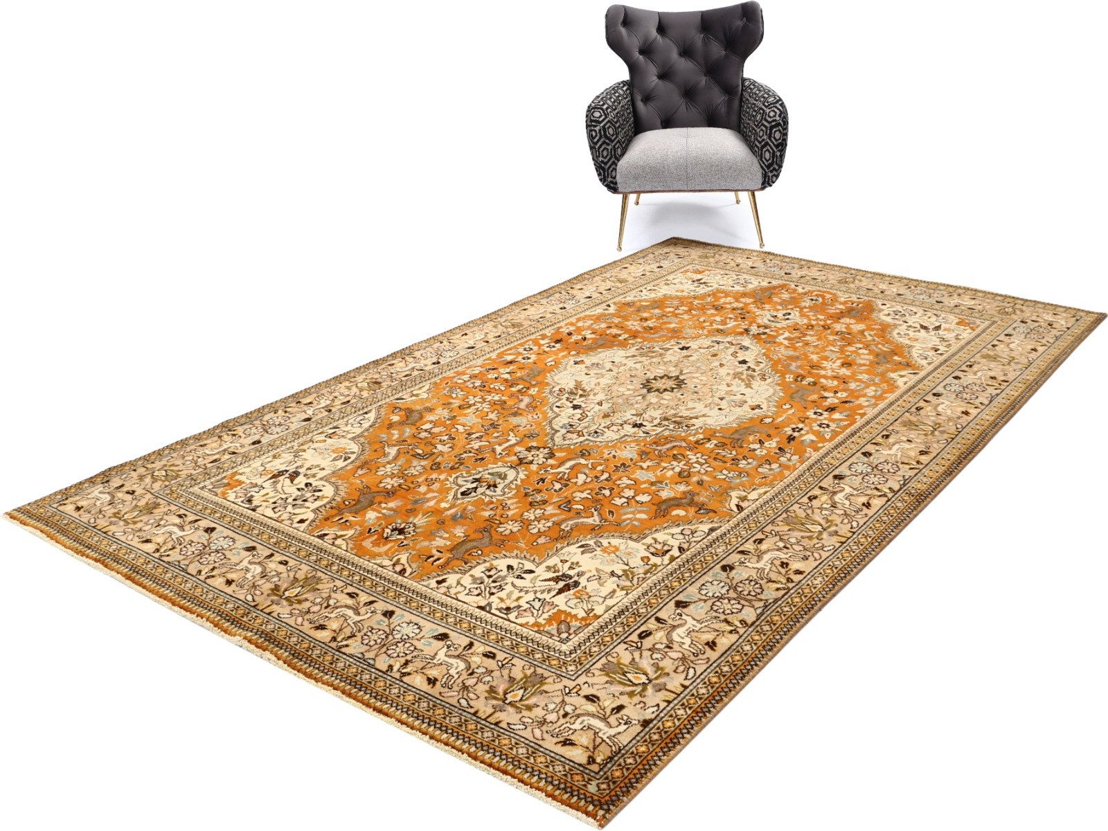 Carpet Avenue Teppich Tabriz Tabatabai Patina 284x176, Rechteck, Höhe: 9 mm