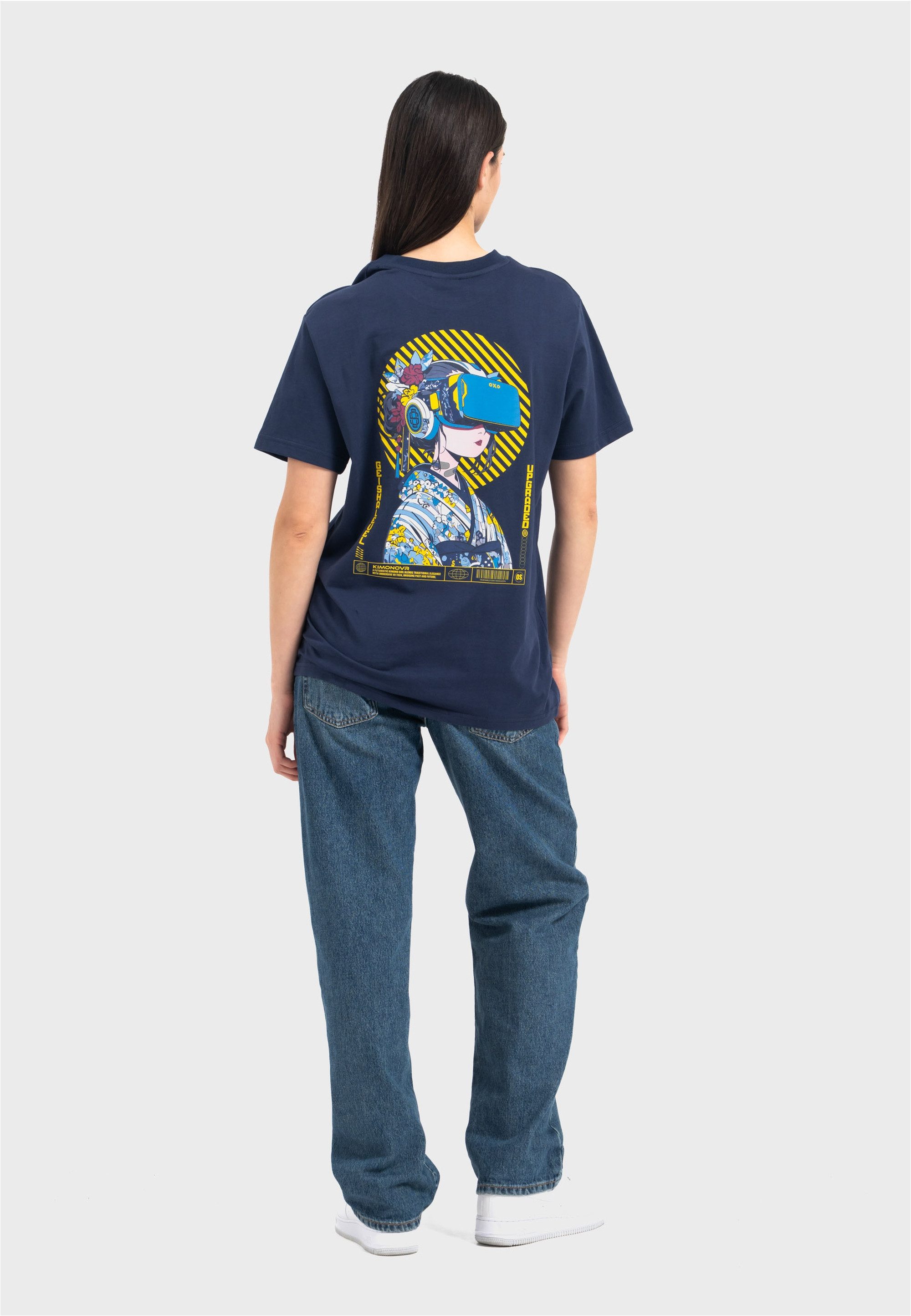 Oldskull T-Shirt Asian Virtual Logo Graphic Traditionelles fernöstliches Motiv