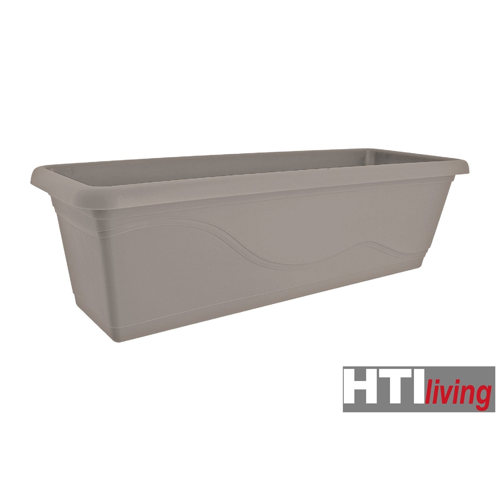 Blumenkasten Blumenkasten (1 Madrid HTI-Living Wasserspeicher St) 60 cm mit Taupe