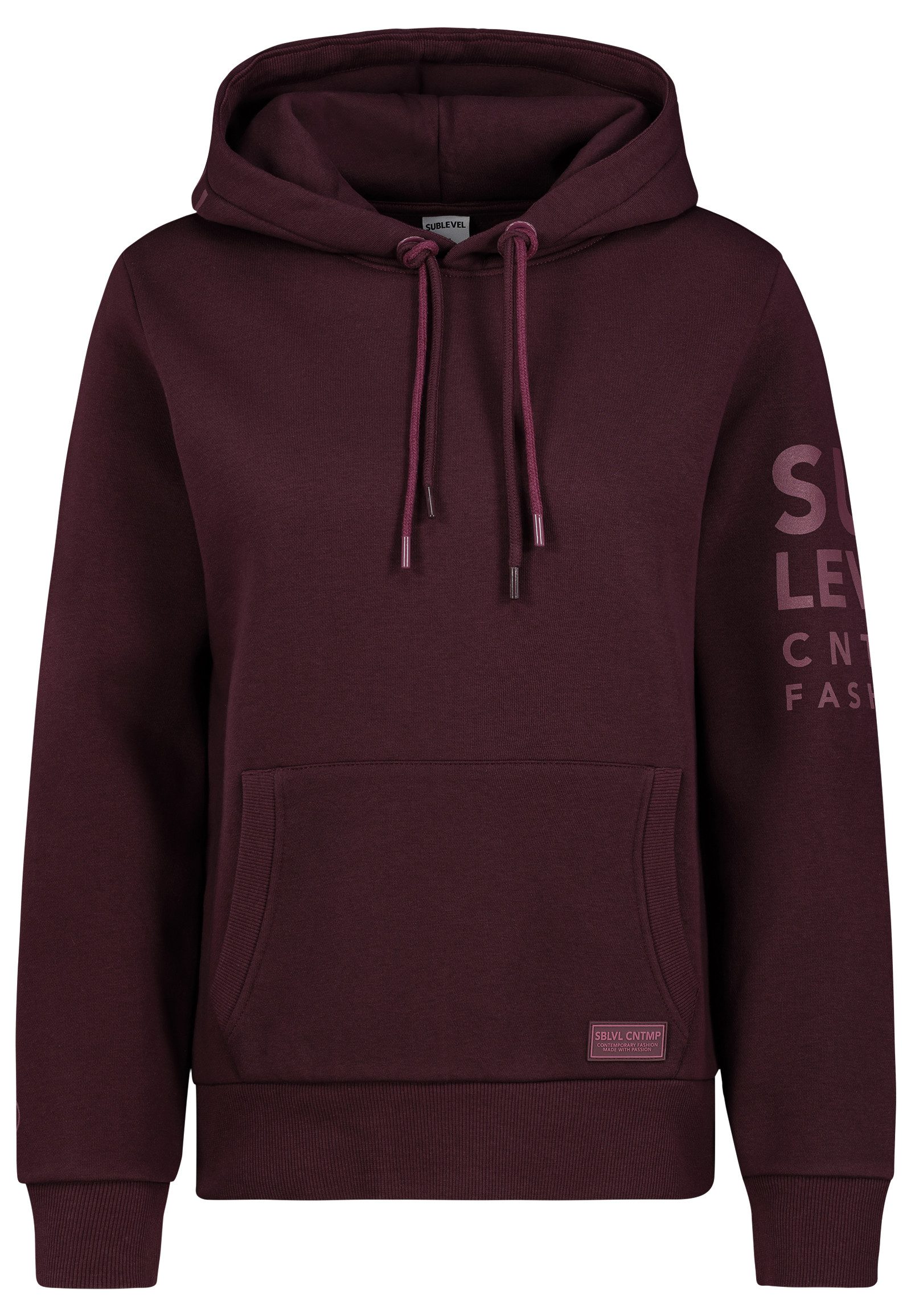 SUBLEVEL Hoodie Sublevel Hoodie Sweater Kapuzenpullover Übergangs Kapuzen S günstig online kaufen