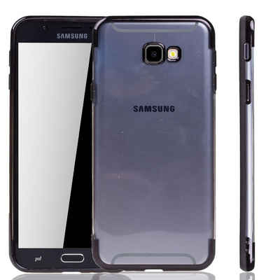 König Design Handyhülle Samsung Galaxy J4 Plus, Samsung Galaxy J4 Plus Handyhülle Bumper Backcover Schwarz