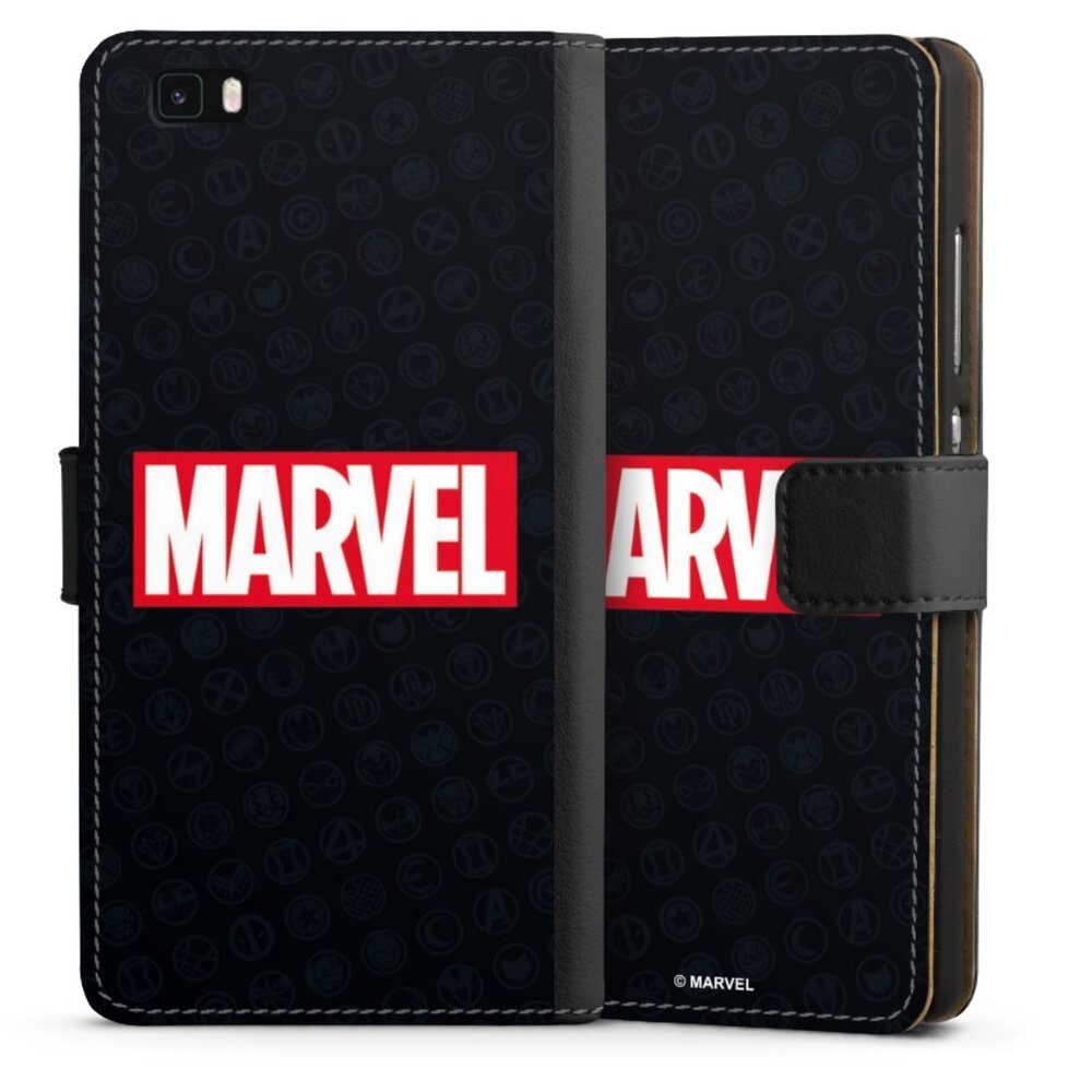 DeinDesign Handyhülle Marvel Comic Logo Marvel Logo Black Red, Huawei