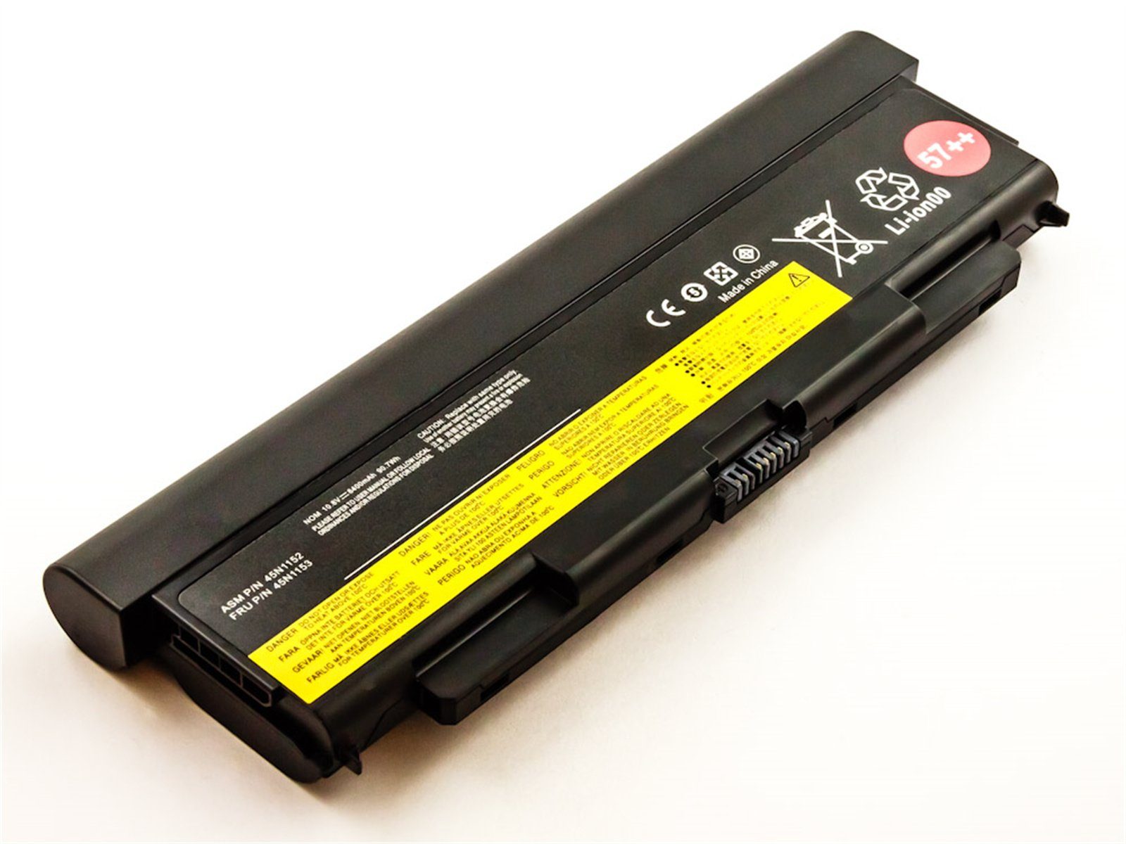 MobiloTec Akku kompatibel mit Lenovo Thinkpadbattery57++ Akku Akku 6600 mAh (1 St)