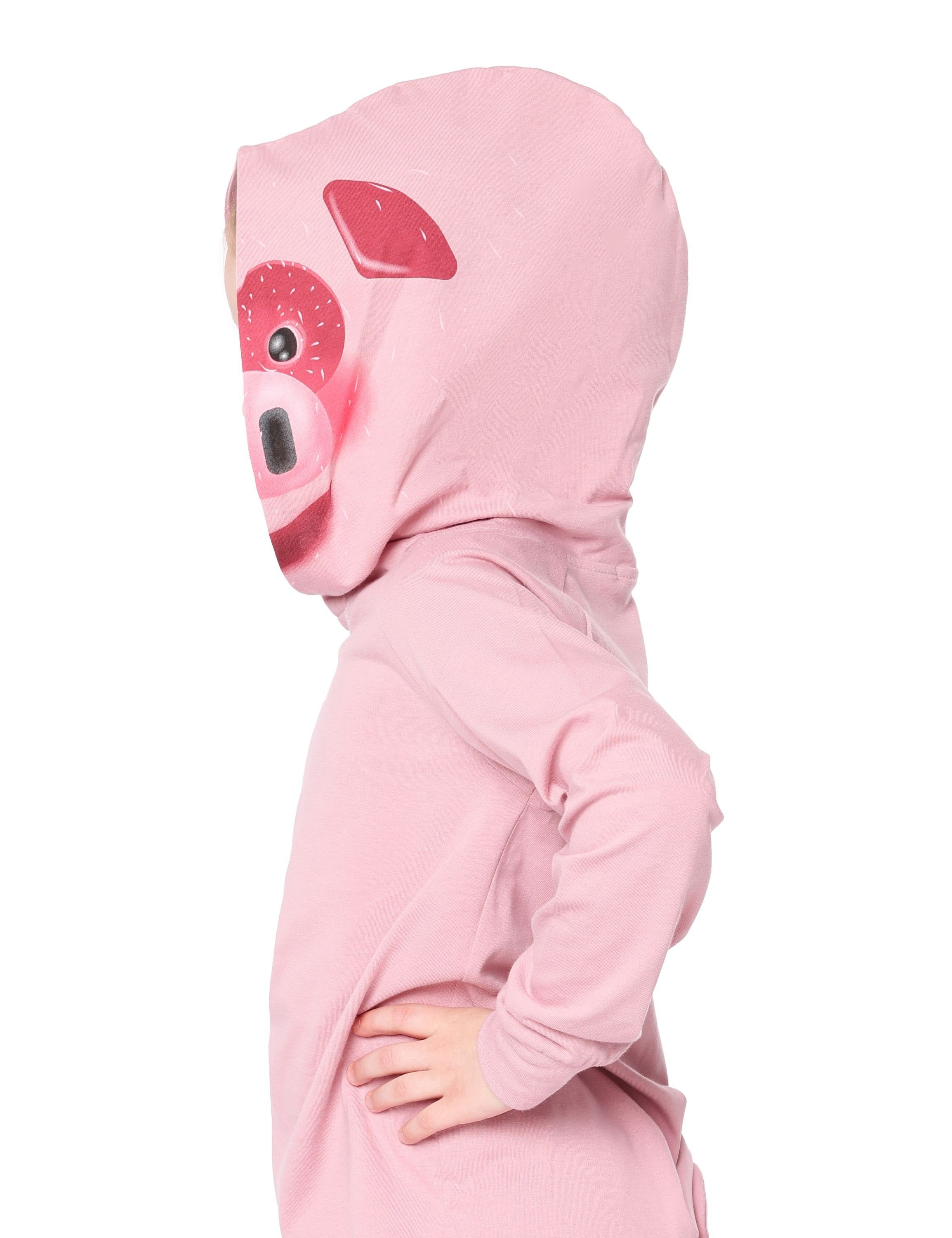 Ladeheid Schlafanzug Kinder Schlafanzug LA40-236 Baumwolle aus Schweinchen ohne Rosa Verkleidung mit Kapuze