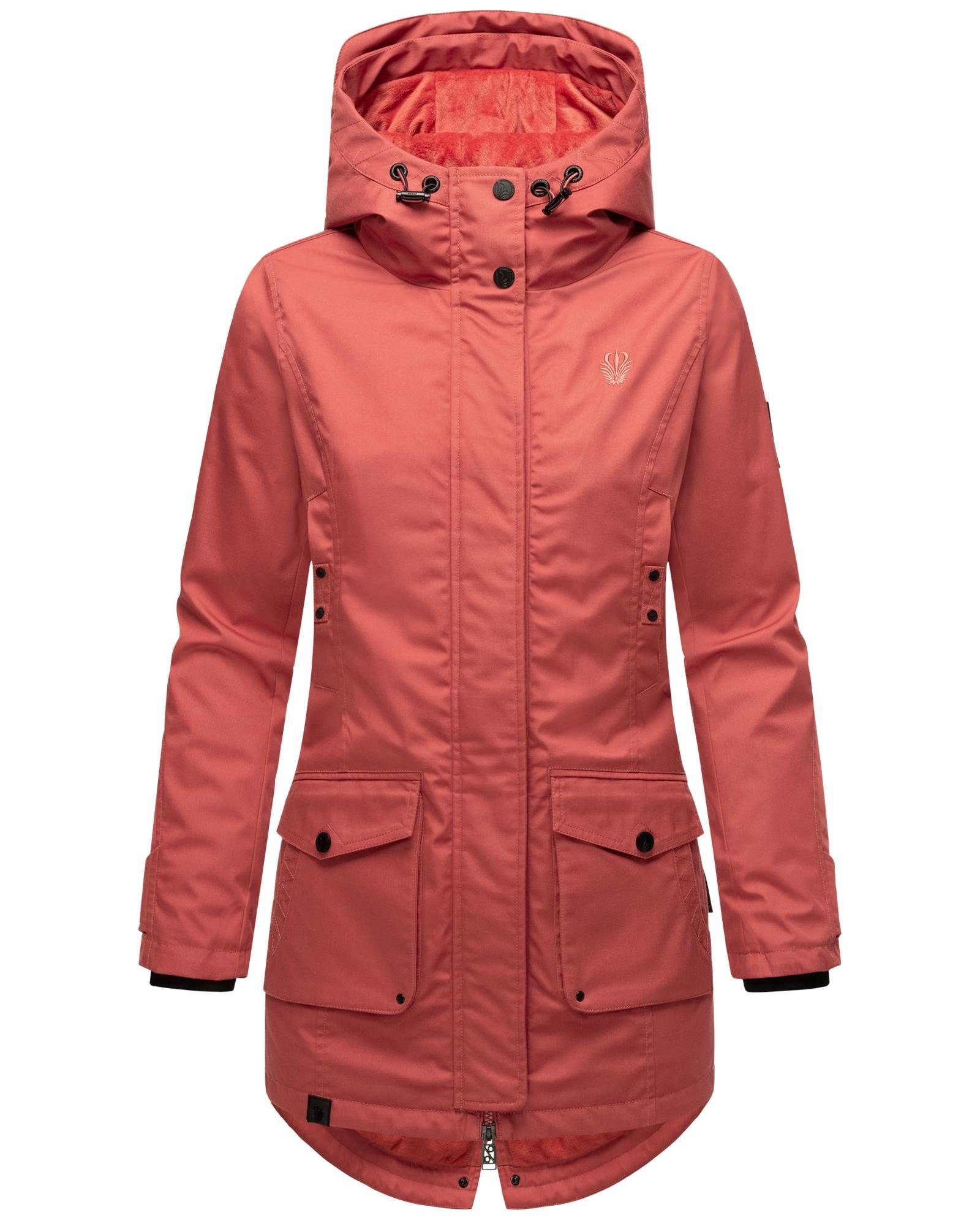 Navahoo Parka Brinjaa Modischer Winter Kurzmantel mit zahlreichen Taschen