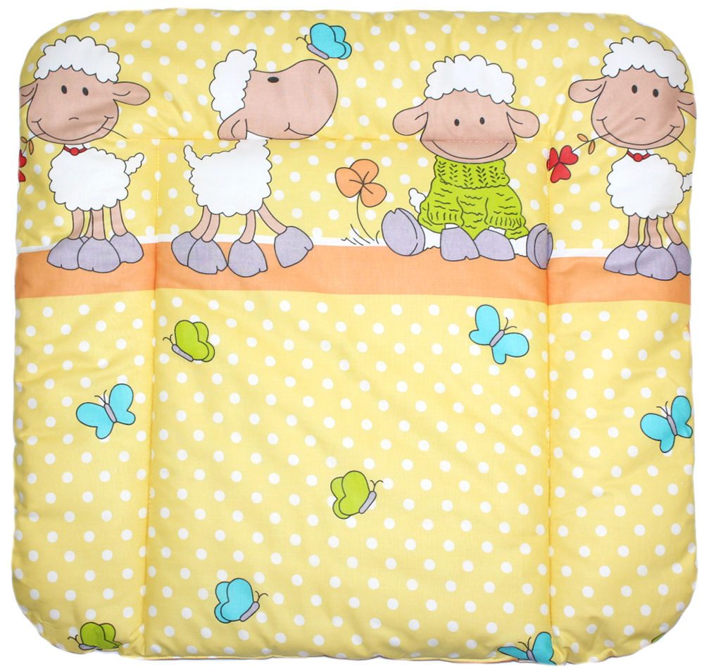 Primawela Wickelauflage Baby Wickeltischauflage Auflage für Wickeltisch - Schäfchen