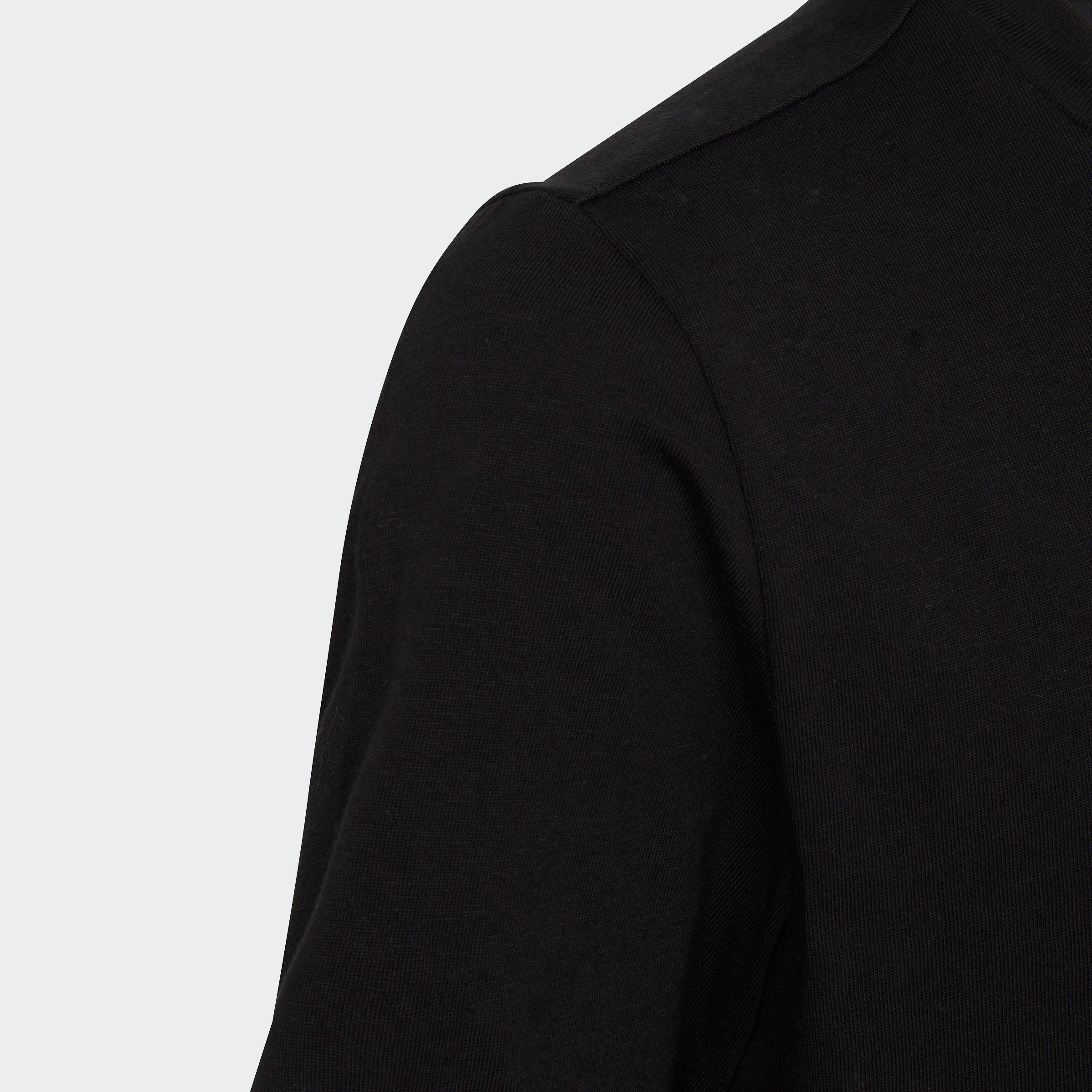 LOGO White adidas / LINEAR Black Sportswear ESSENTIALS COTTON T-Shirt