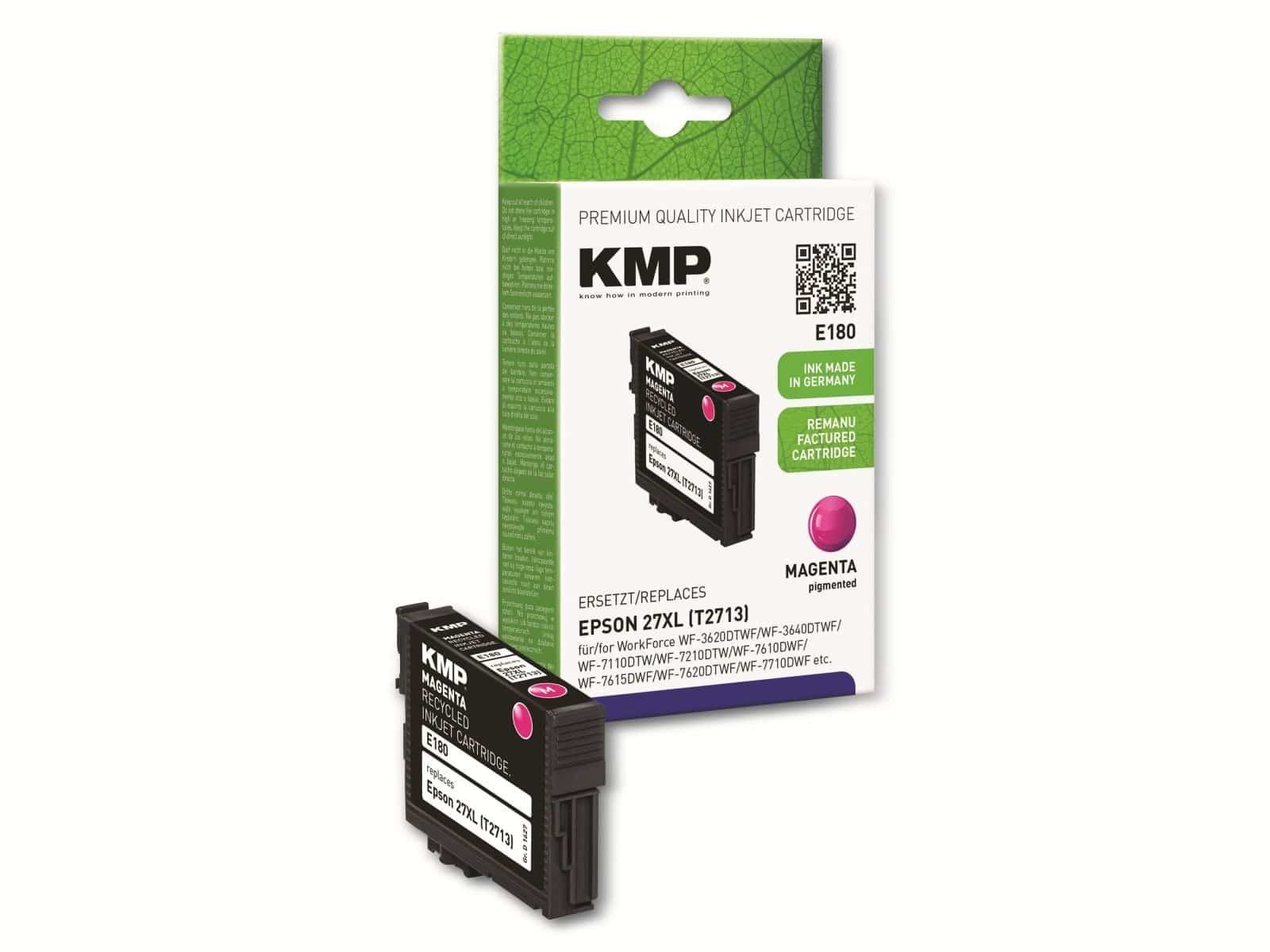 KMP KMP Tintenpatrone 27XL kompatibel Tintenpatrone zu Epson