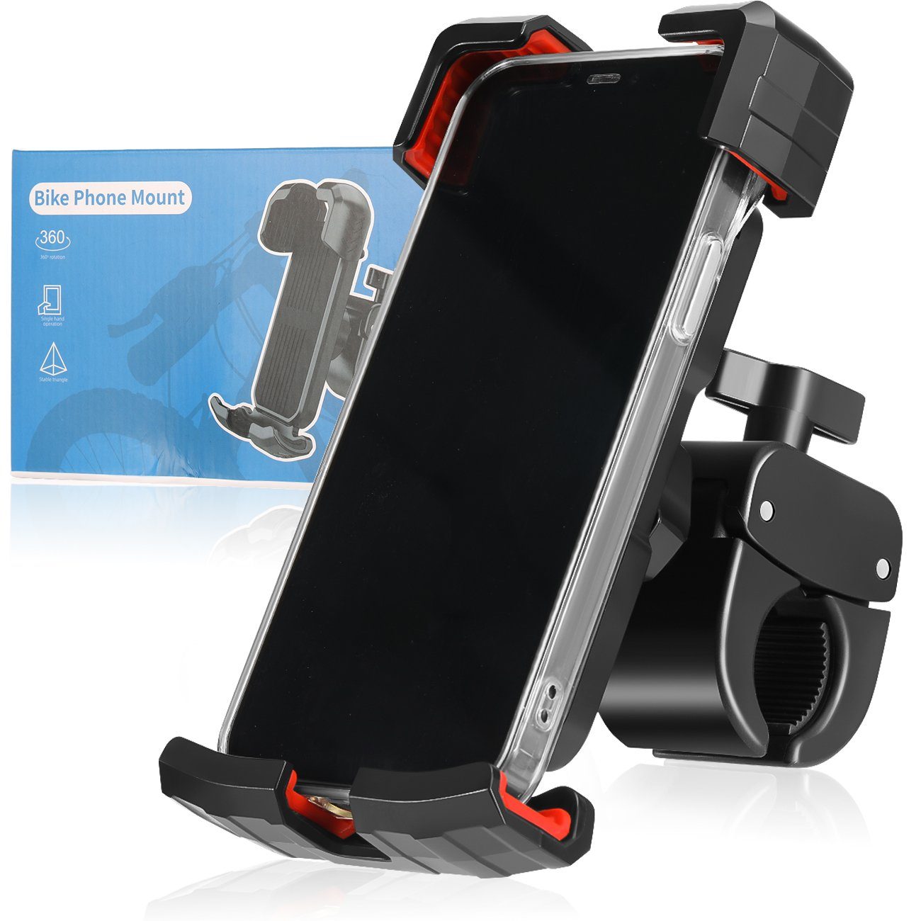 Cellularline Universal Fahrrad-Halterung Lenker-Halter für Handy Smartphone  Navi