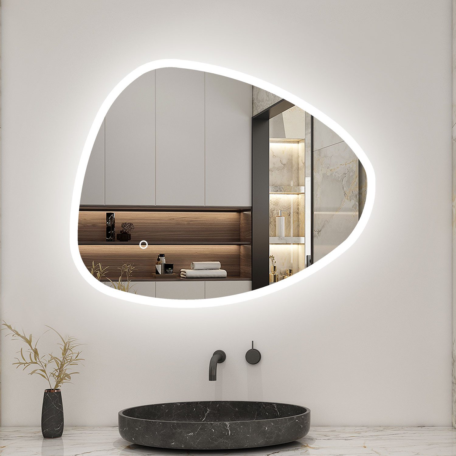 Aica Sanitär Badspiegel LED Badezimmerspiegel Beleuchtung günstig online kaufen