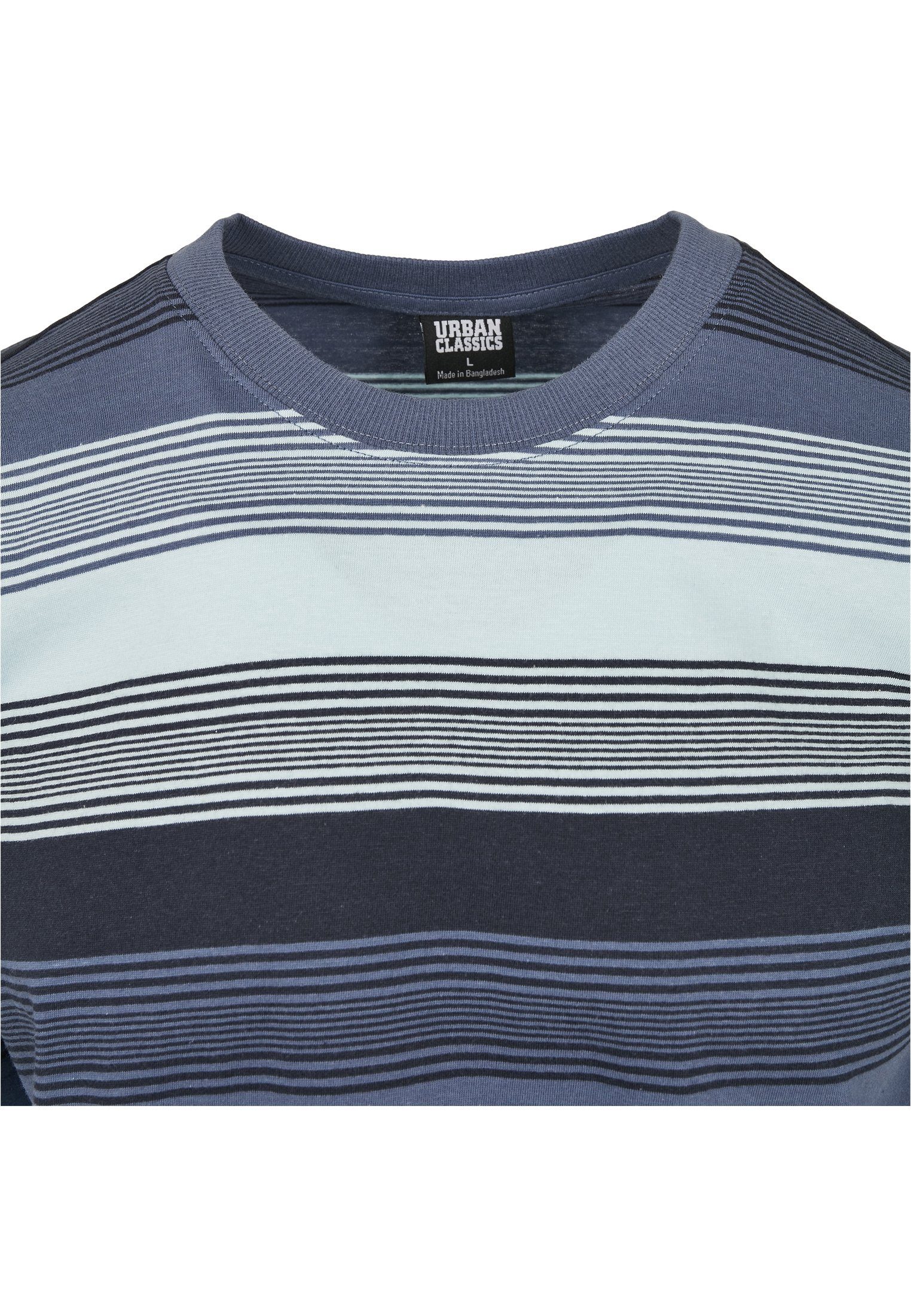 URBAN Dyed CLASSICS (1-tlg) Sunrise Stripe Yarn T-Shirt Tee T-Shirt