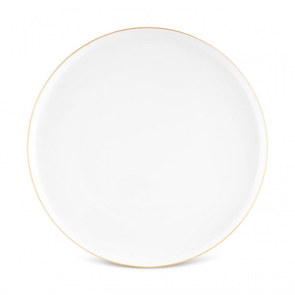Karaca Frühstücksteller Forever Bone Fika Frühstücksset 22-tlg für 6 Personen, Gold