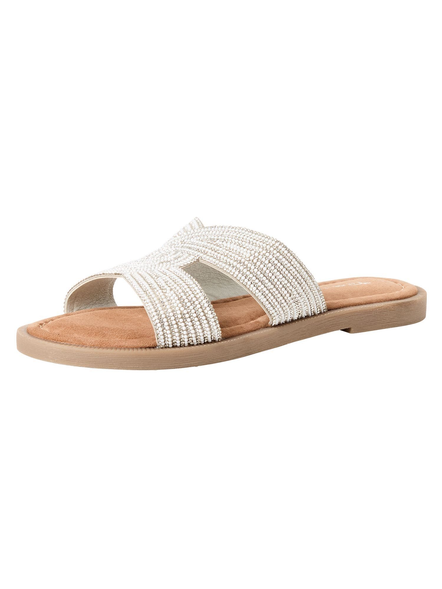 Tamaris TOUCH-IT aus Leder kein Absatz 1-27113-42 Pantolette TOUCH-IT