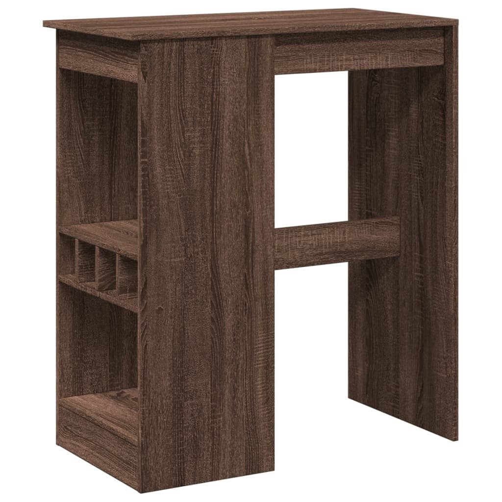 vidaXL Esstisch Bartisch mit Regal Braun günstig online kaufen