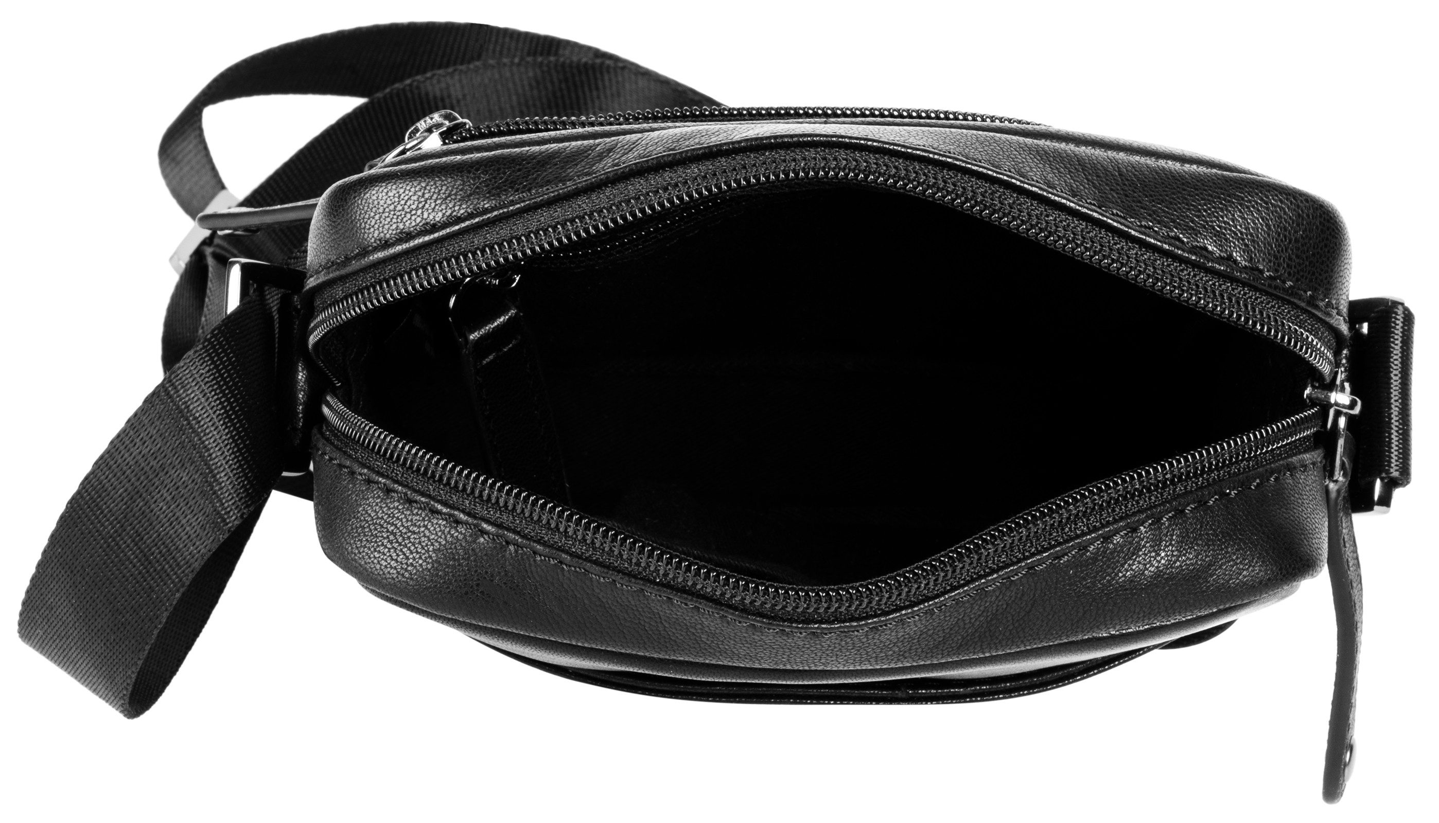 bugatti Umhängetasche BLACK MAGIC (1-tlg), echt Leder