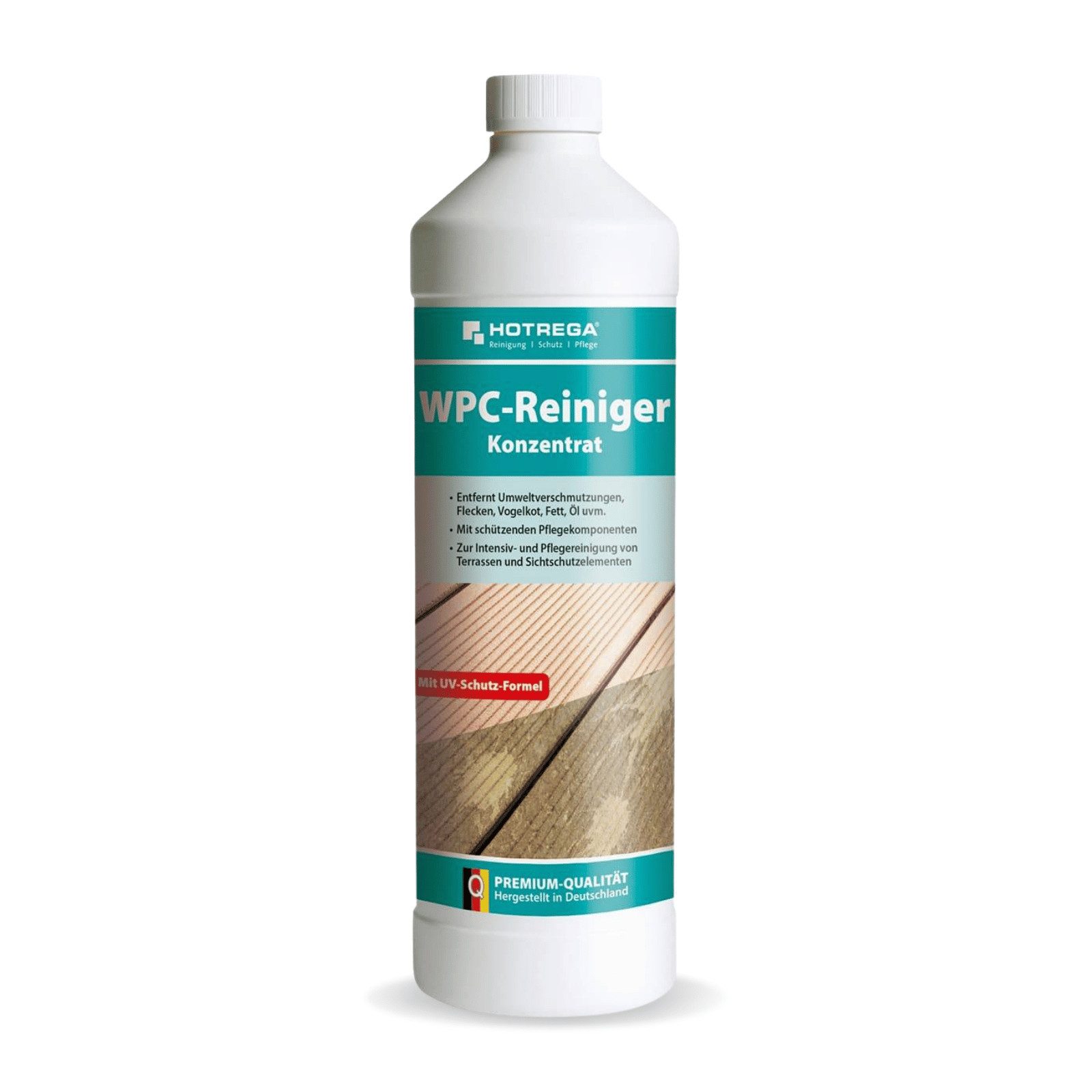 HOTREGA® WPC Reiniger 1L WPC und BPC Reinigungsmittel Holz Kunststoff Konz. Reinigungskonzentrat