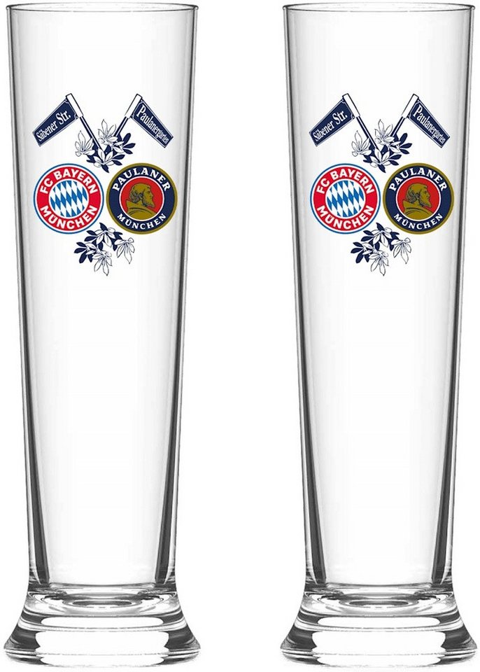 FC Bayern München Glas Pilsglas 2er-Set