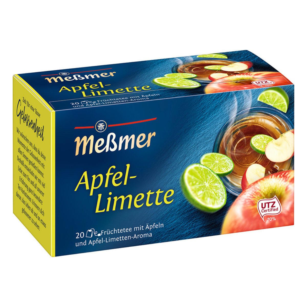 Meßmer Tee, Meßmer Apfel Limette Früchtetee aromatisiert Apfel Limetten 50g