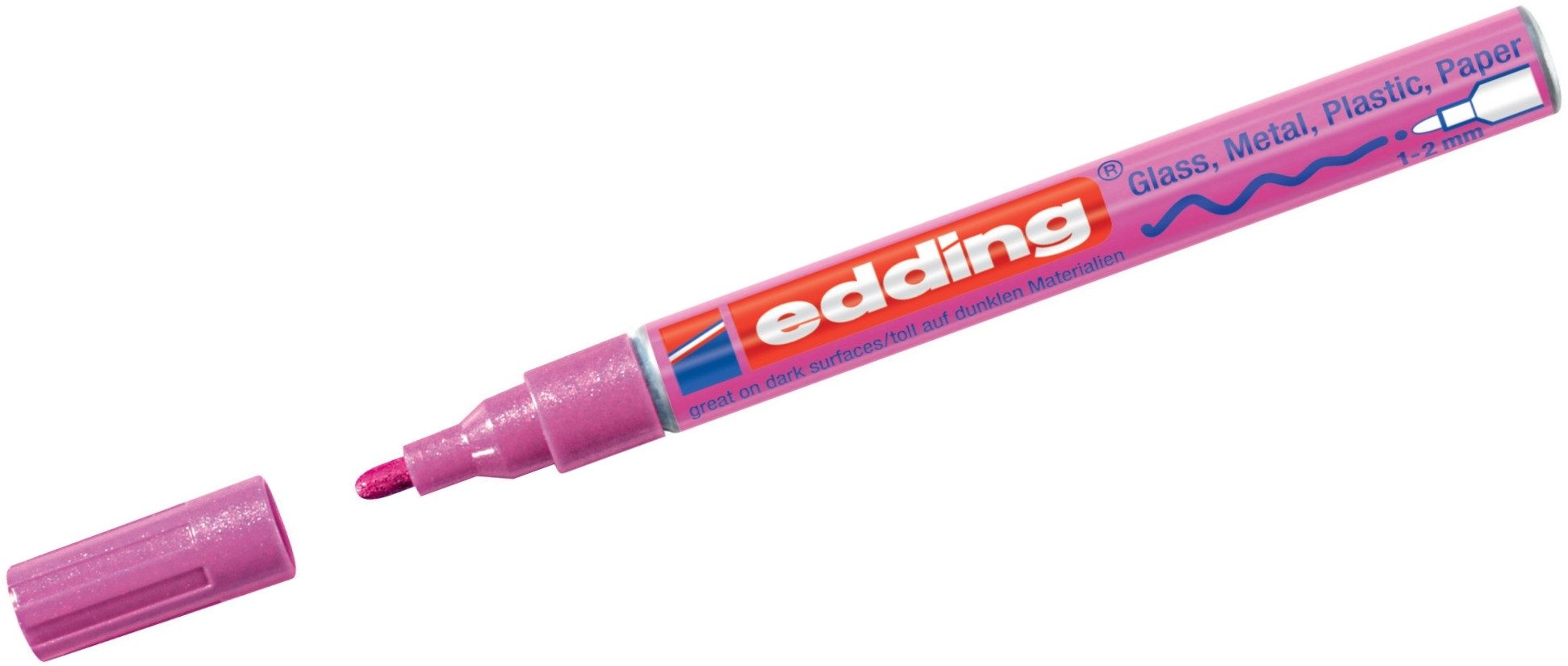 Permanentmarker Glanzlack-Marker edding 751 pink-metallic