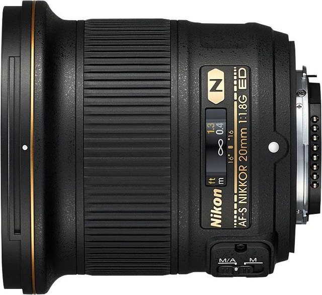 Nikon »AF-S NIKKOR 20mm 1:1,8G ED (inkl. HB-72 und CL-1015)« Festbrennweiteobjektiv, (HB-72 und CL-1015)