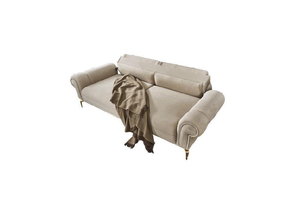 JVmoebel 3-Sitzer Sofa 3 Sitzer Stoff Dreisitzer Sofas Luxus Italienischer Stil