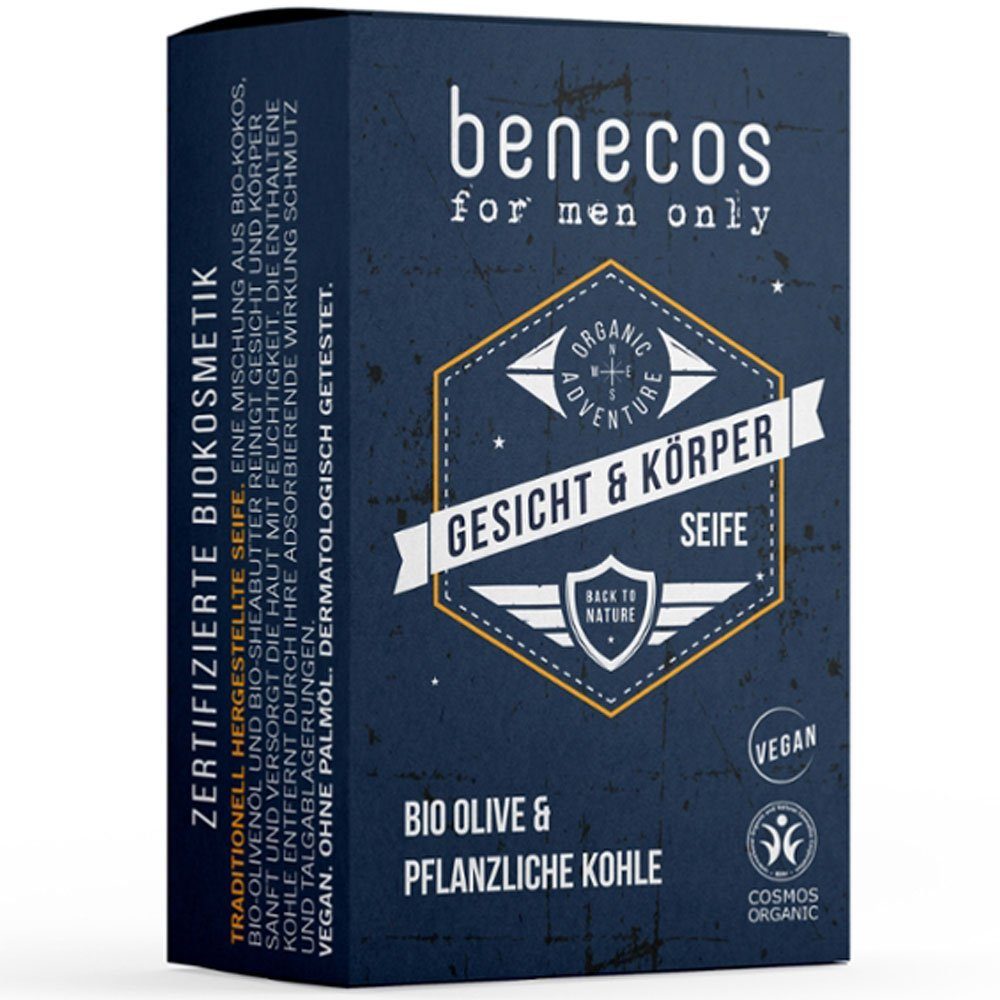 Benecos Handseife For men only Seife, 75 g