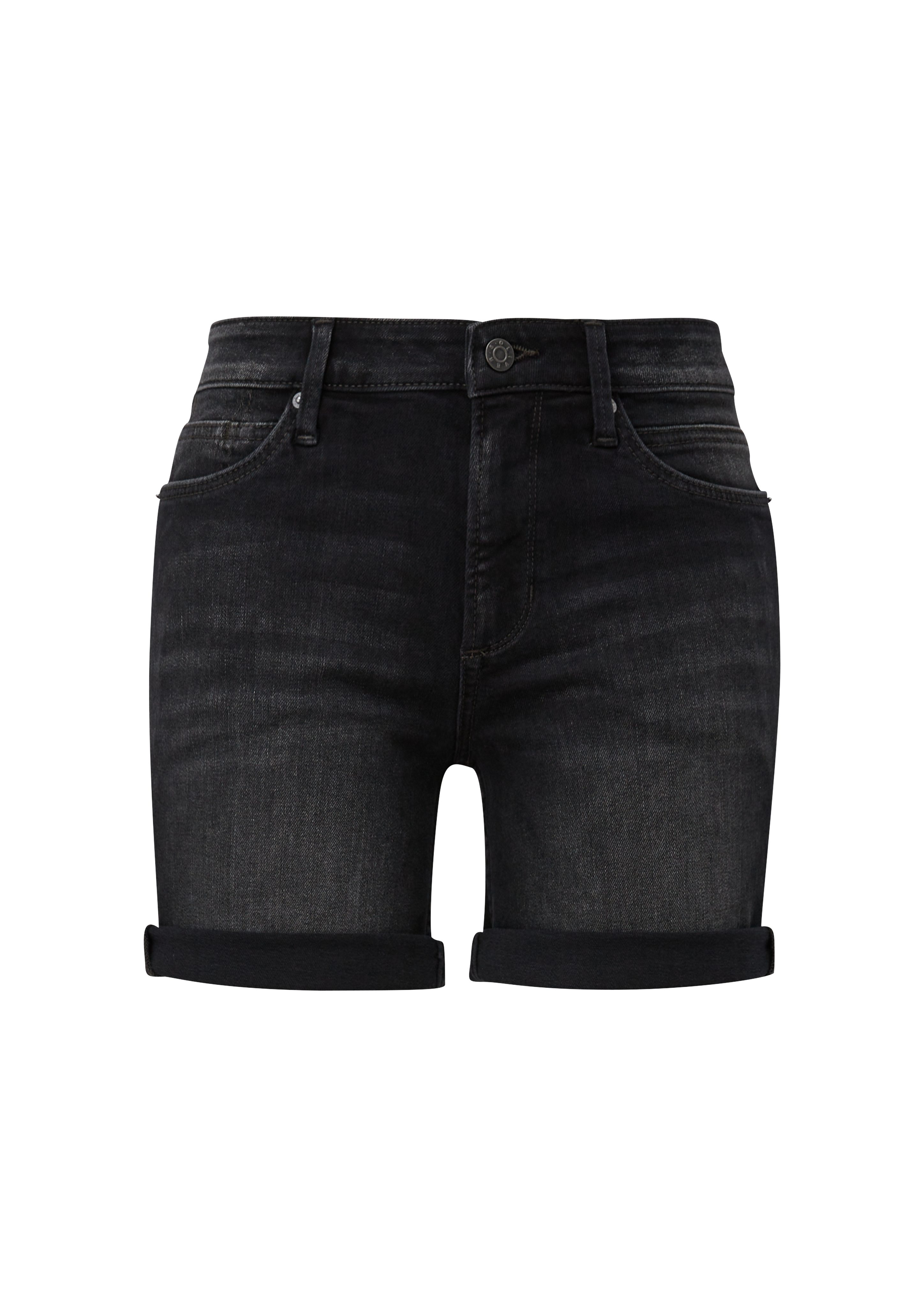 Jeansshorts / s.Oliver Slim Rise Waschung / Leg Mid / Jeans-Shorts Fit Slim Betsy