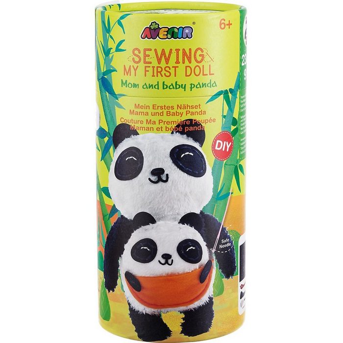 Avenir Kinder-Nähmaschine Nähset Panda