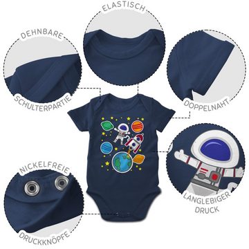 Shirtracer Shirtbody Weltall mit Astronaut Aktuelle Trends Baby