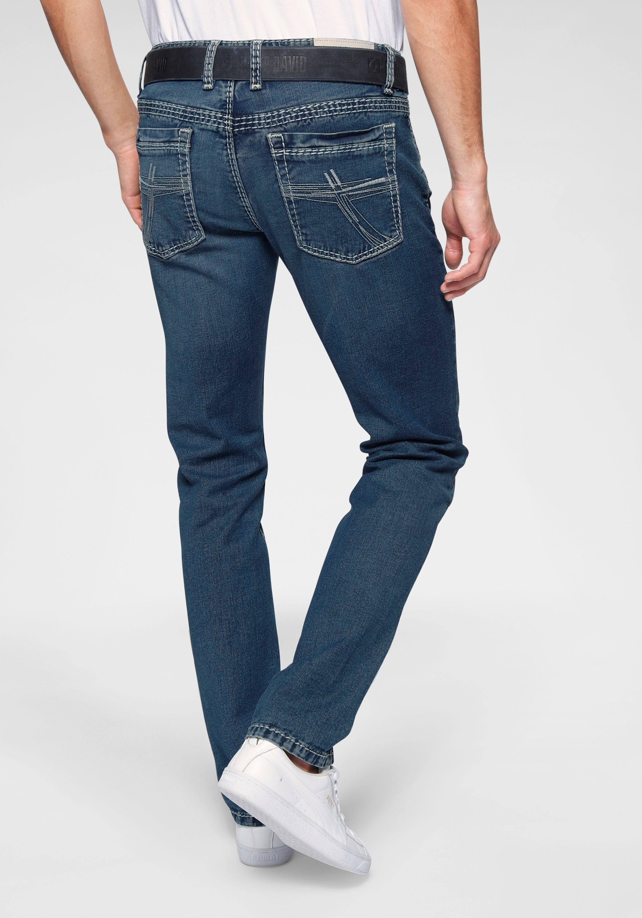 CAMP DAVID 5PocketJeans, Mit authentischer UsedWaschung online