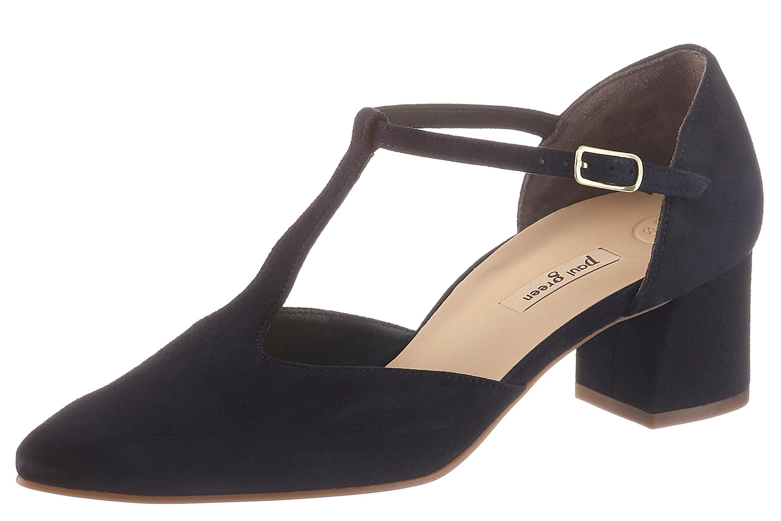 green t strap heels
