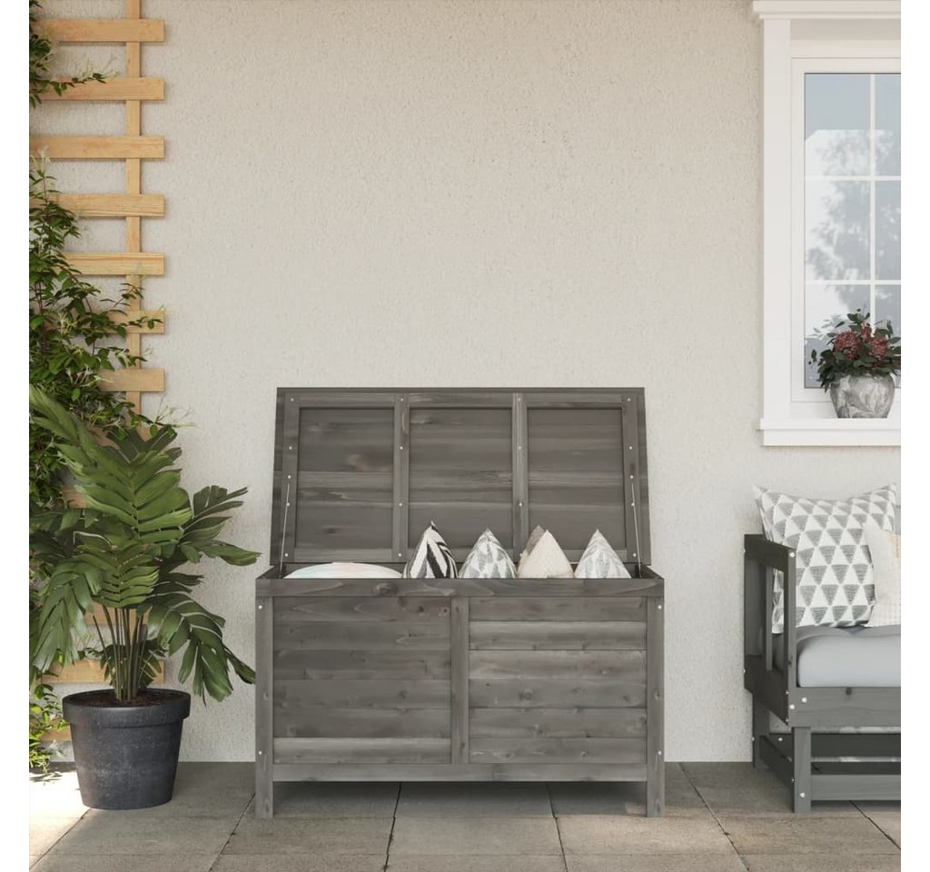 Thumbnail - vidaXL Gartenbox, Gartentruhe Anthrazit 99x49,5x58,5 cm Massivholz Tanne