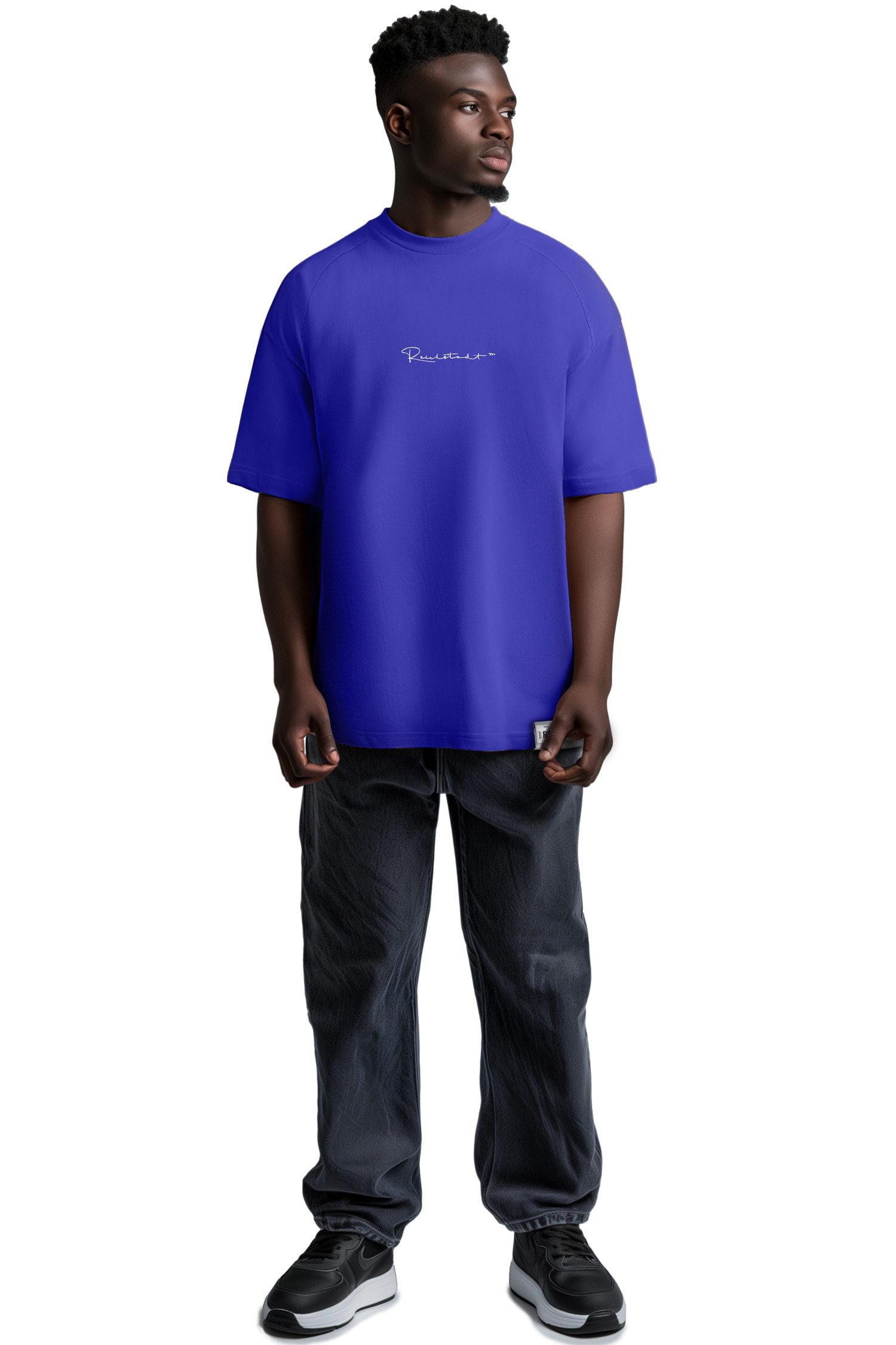 Reichstadt Oversize-Shirt Casual T-shirt 22RS033 mit Stitching auf der Brus günstig online kaufen