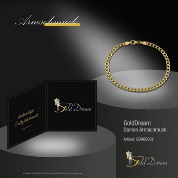 GoldDream Goldarmband GoldDream 19cm Damen Herren Armband (Armband), Damen, Herren Armband (Panzer) ca. 19cm, 333 Gelbgold - 8 Karat, Farbe