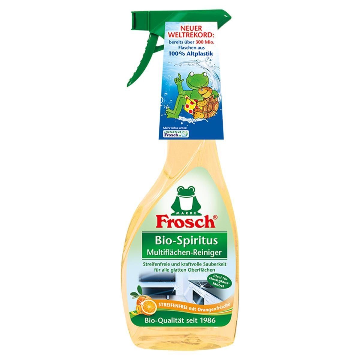 FROSCH 7x Frosch Orangen 500 ml Sprühflasche Multiflächen-Reiniger Glasreiniger