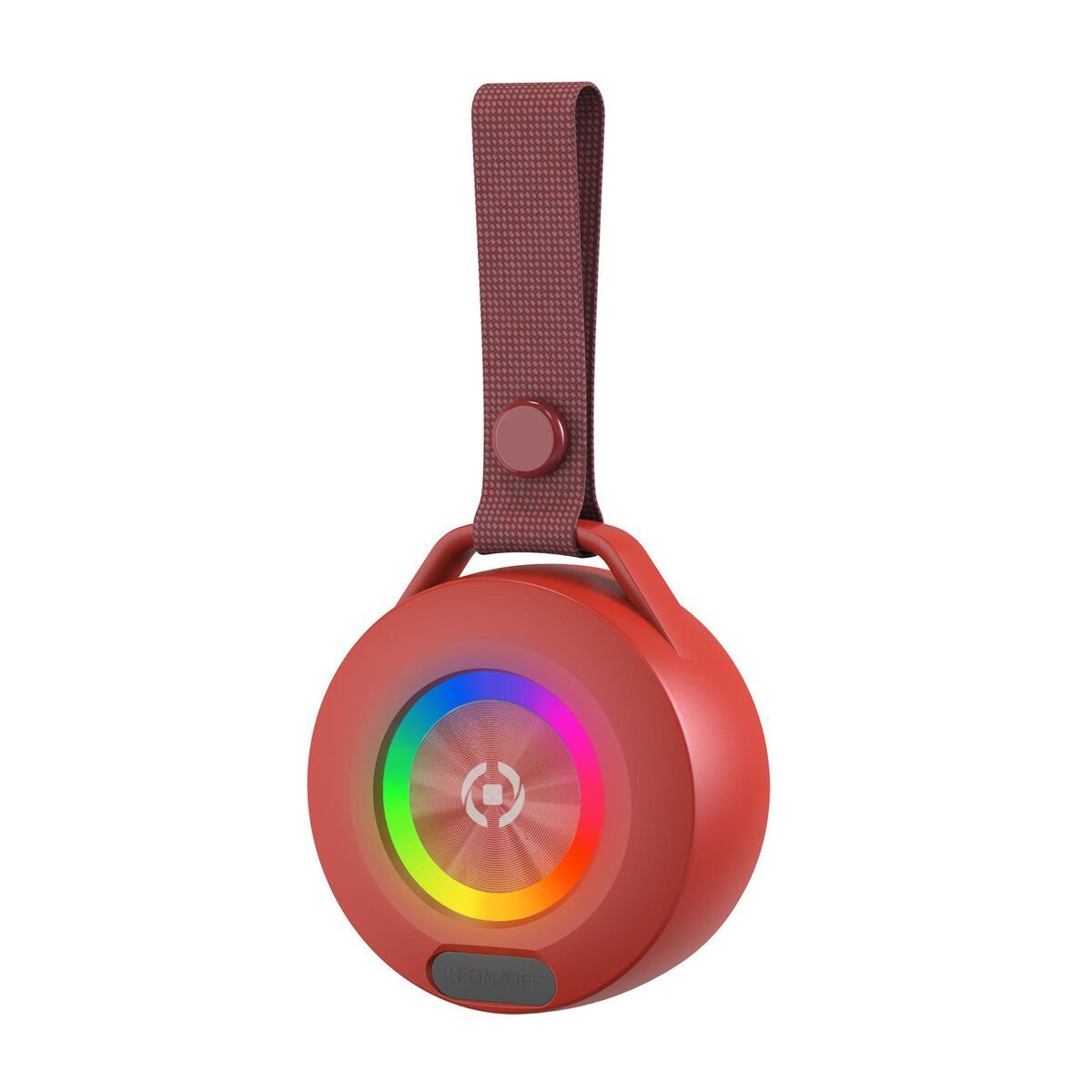 Celly Tragbare Bluetooth-Lautsprecher Celly LIGHTBEATRD Rot Lautsprecher