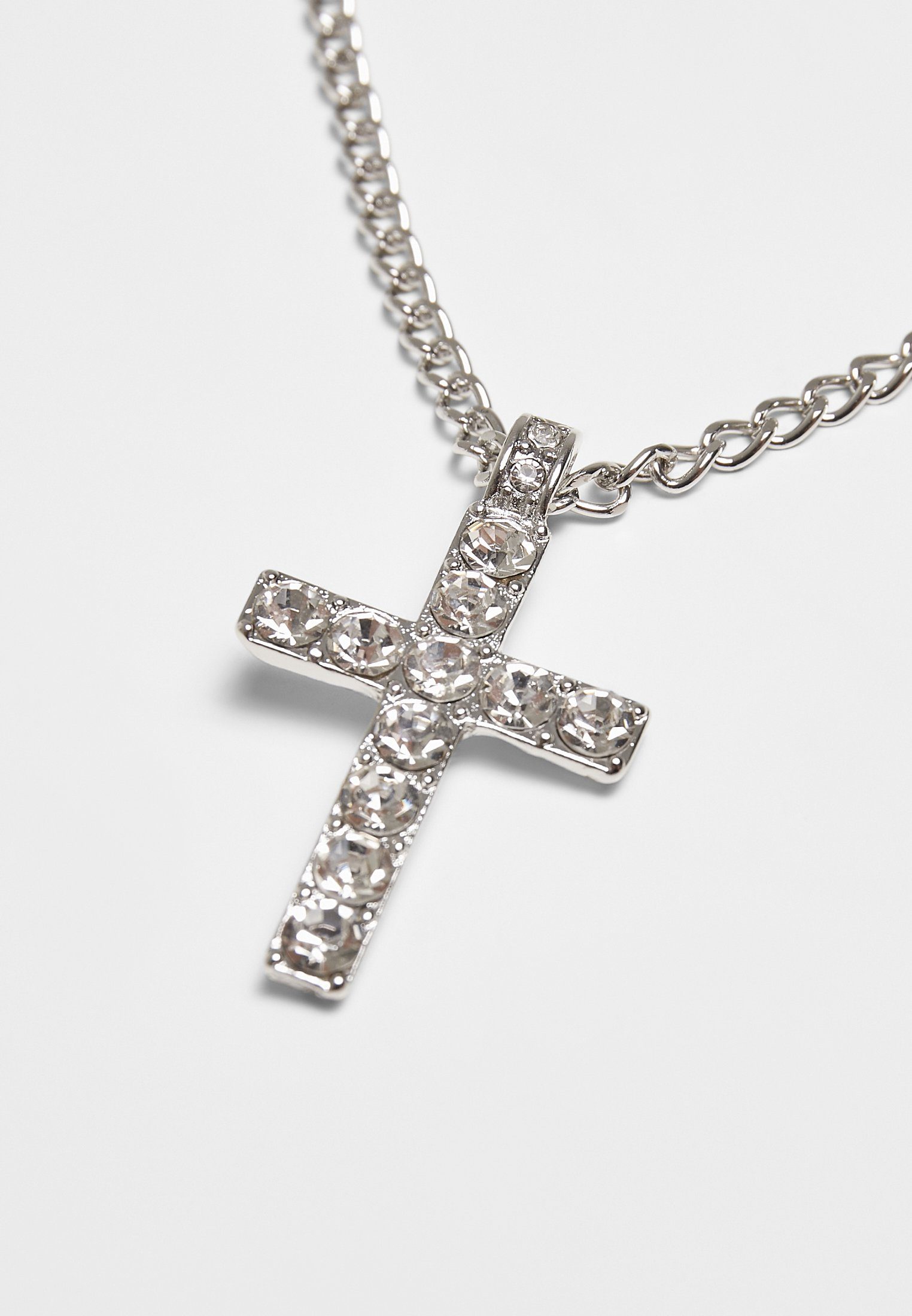 Edelstahlkette silver Necklace Cross Accessoires CLASSICS URBAN Diamond