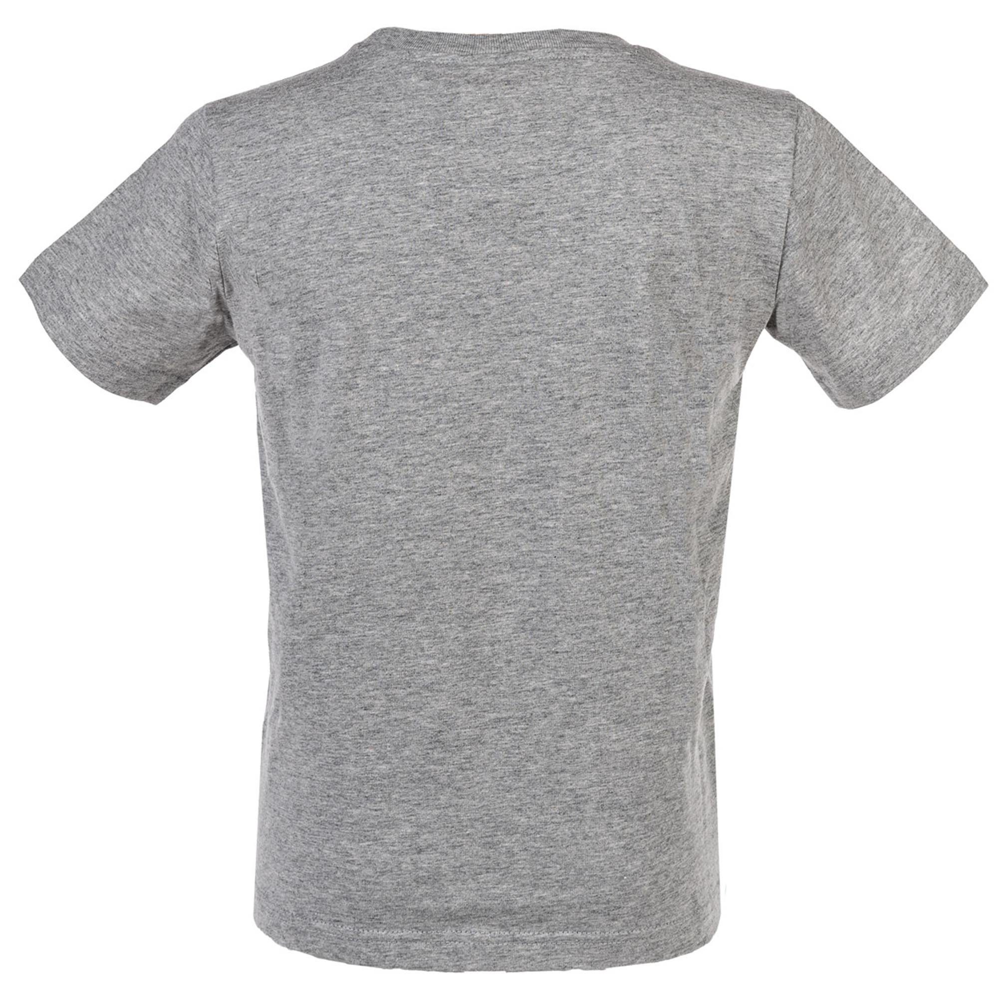Champion Unisex T-Shirt Crewneck, Grau Kinder T-Shirt - Rundhals