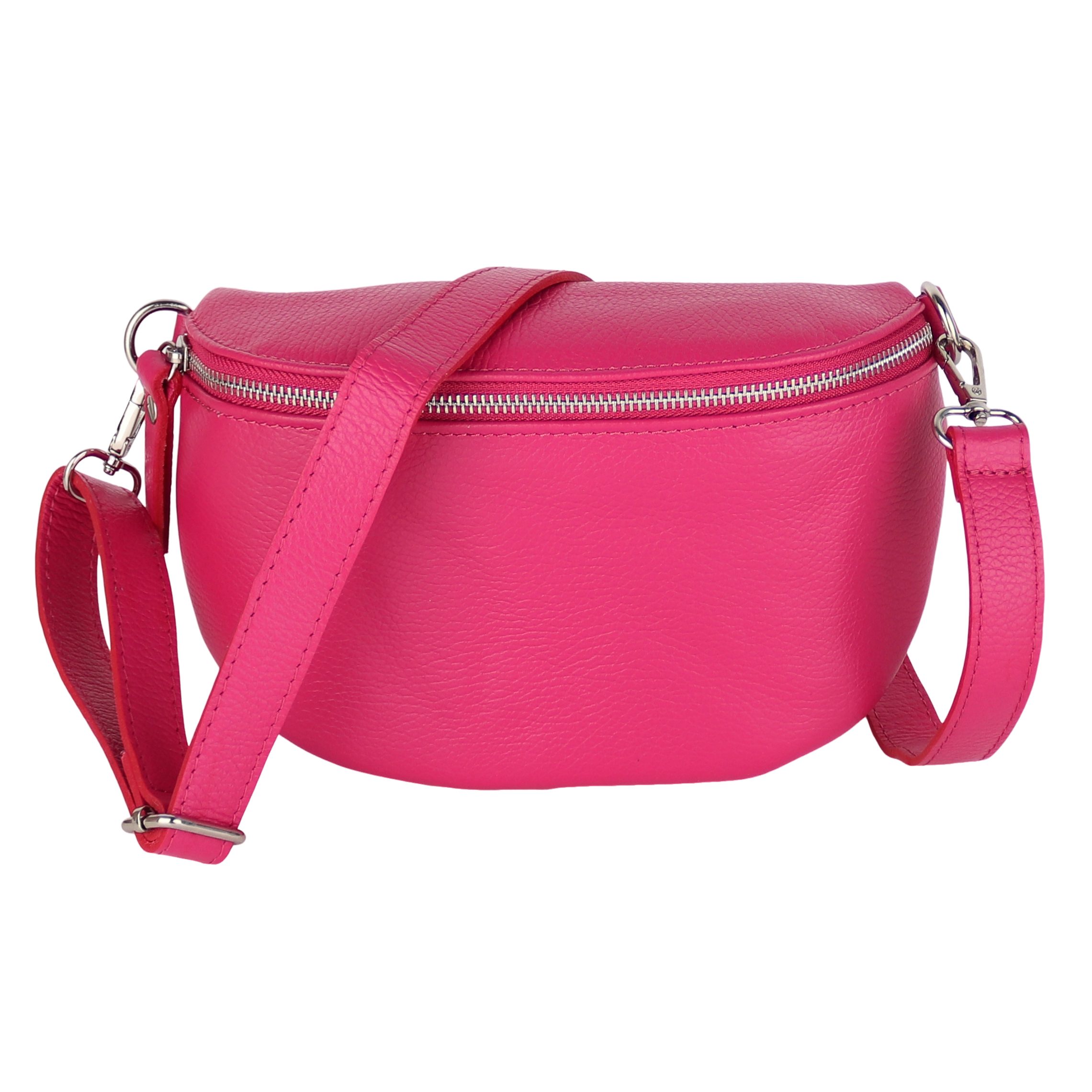 MIRROSI Bauchtasche Damen, Echtleder, Leder, Made in Italy, Umhängetasche, Brusttasche, (Schultertasche für jeden Anlass (1 Tasche & 1 Gurt), 3 Größen auswählbar), Crossbody Bag, Damen Taschen verstellbaren Schulterriemen