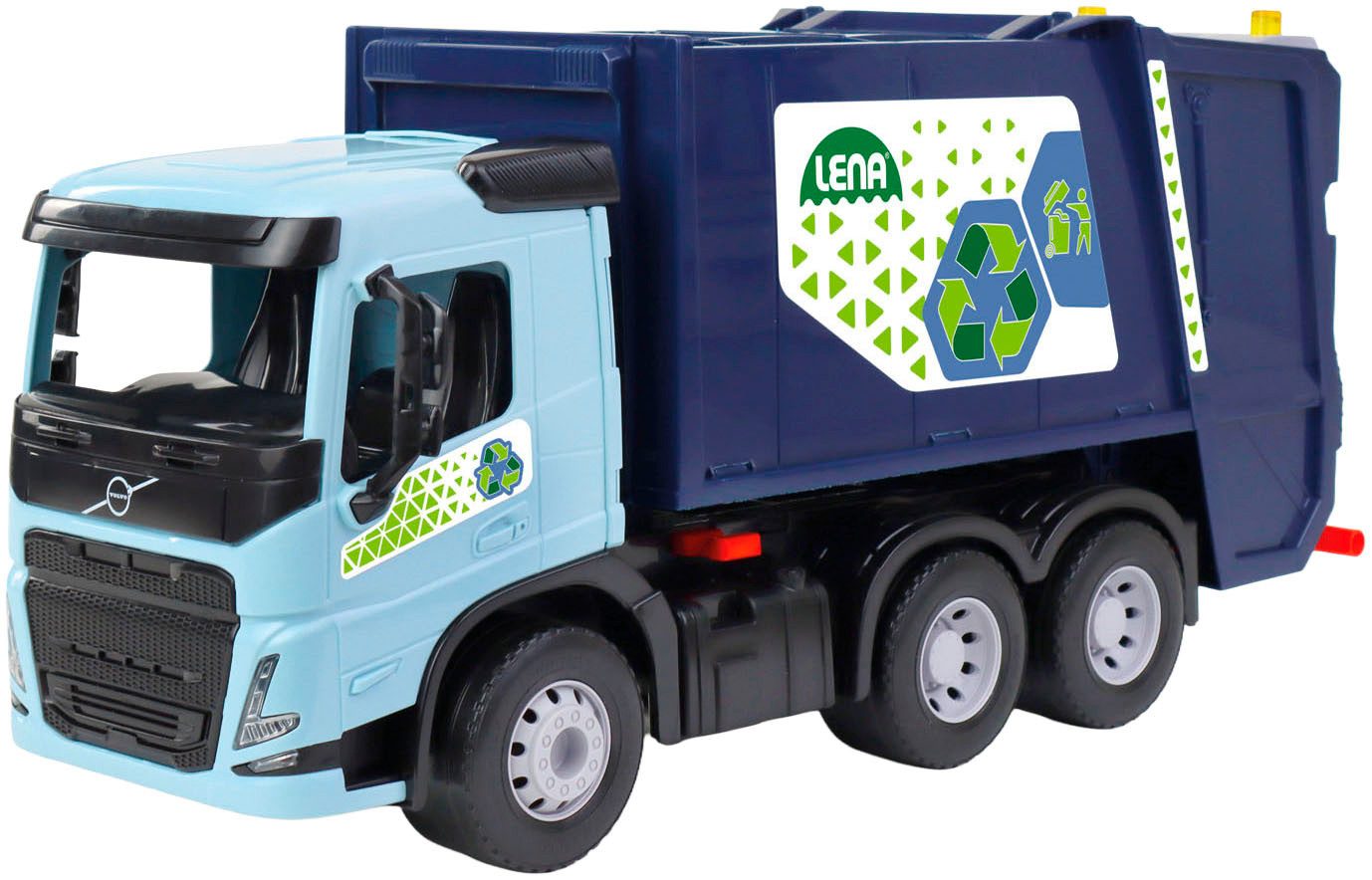Lena® Spielzeug-Müllwagen Worxx Müllwagen Volvo FMX, Made in Europe