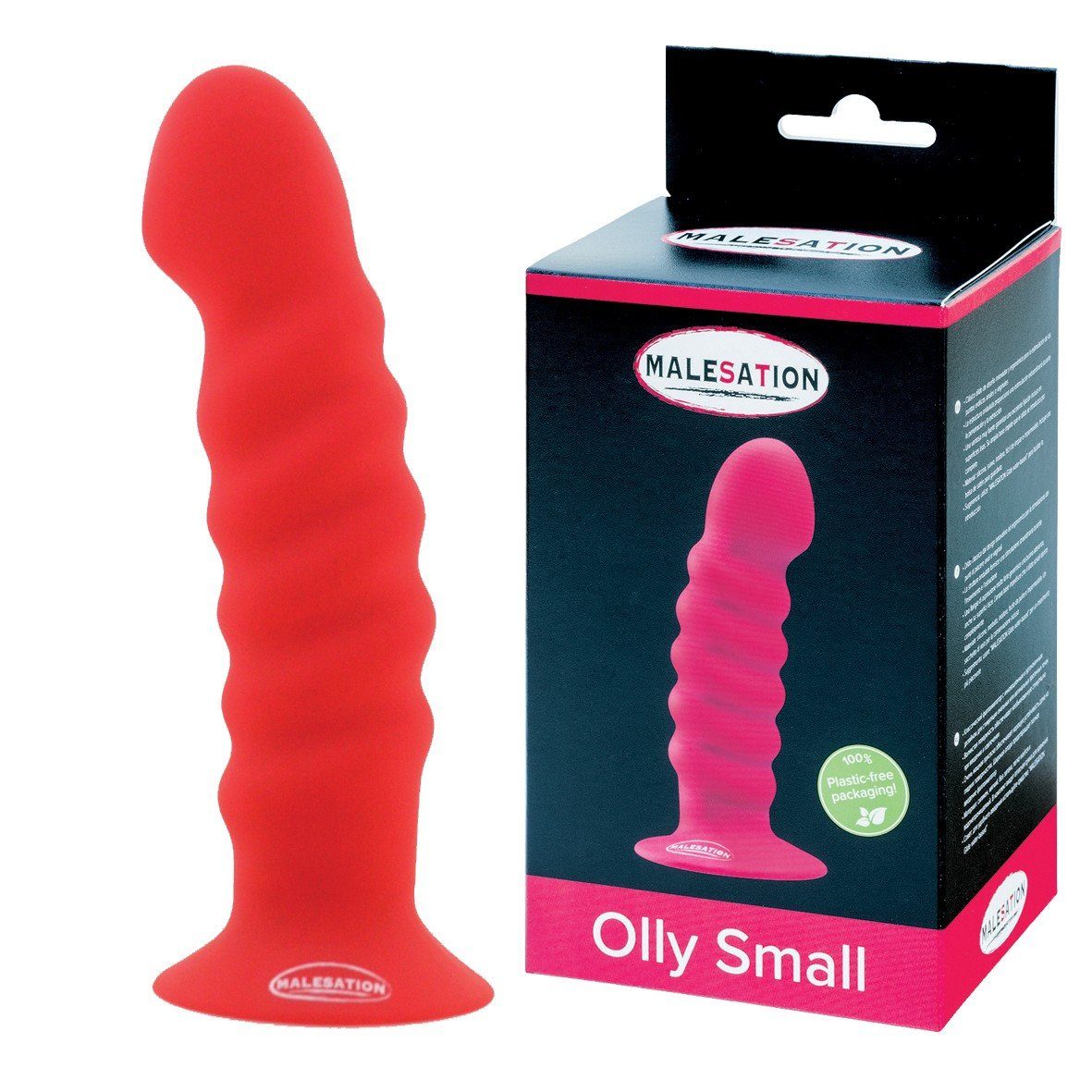 Malesation Dildo MALESATION Olly Dildo - (Large) - (div. Farben), Toys für Alle,Dildos,MALESATION,Dildo Klassisch,Import-ST Rubber,wom Rot | Klassische Dildos