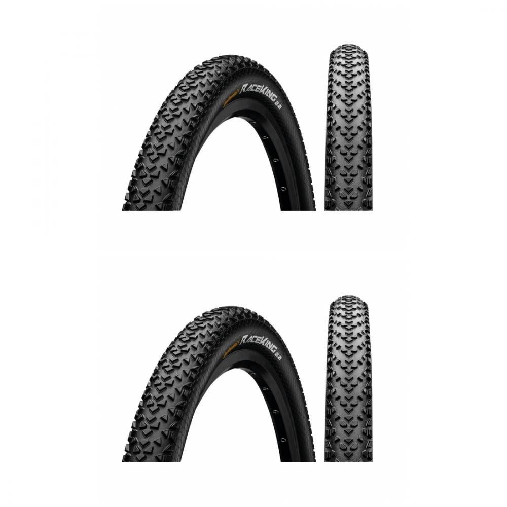 CONTINENTAL Fahrradreifen Continental 2x Reifen Conti Race King 2.0 29x2.00 50-622 schwarz/schwa