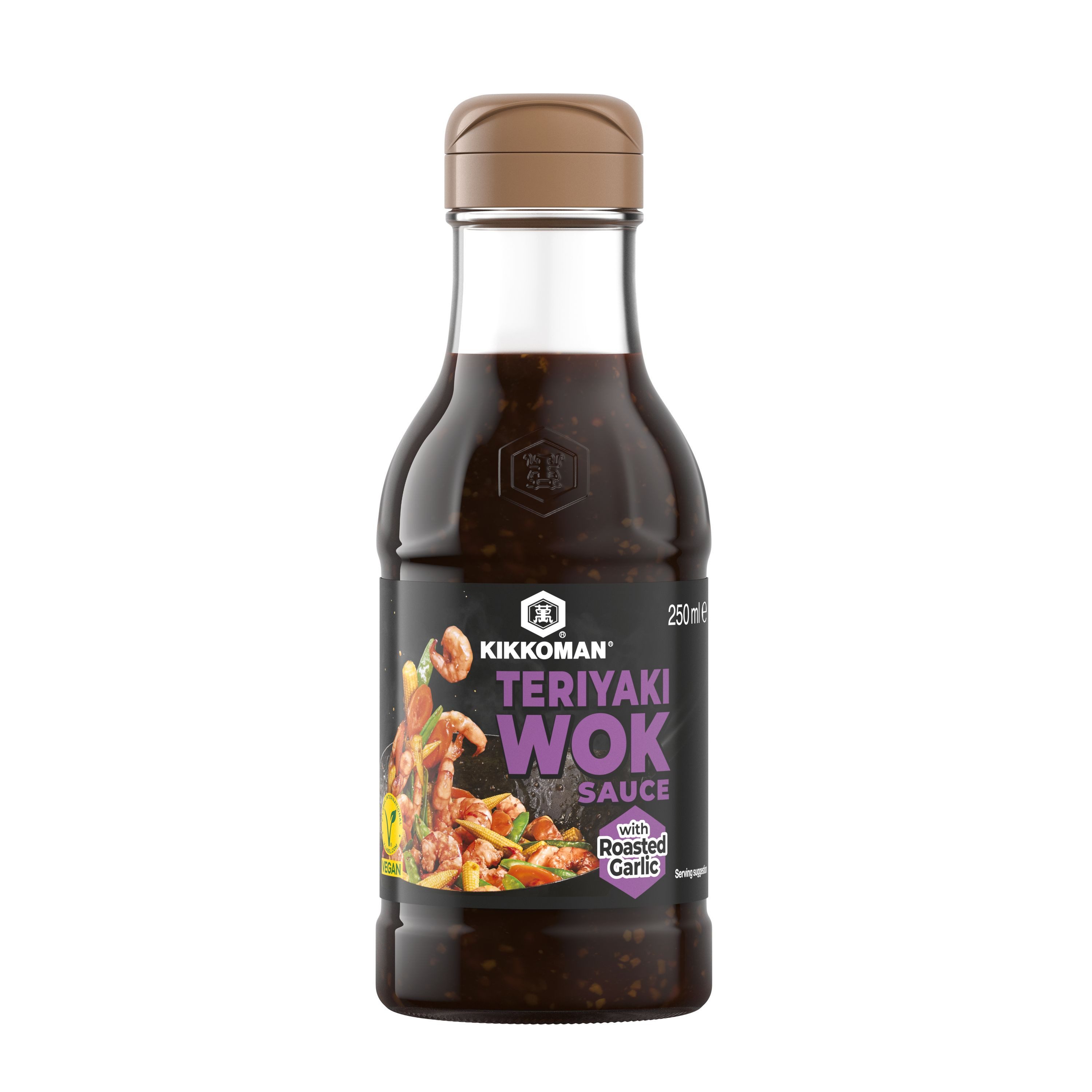 Develey Saucen, Kikkoman Teriyaki Wok Sauce mit geröstetem Knoblauch würzig 250ml