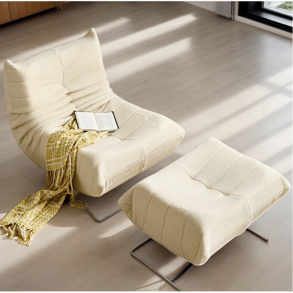 MODFU Sitzsack Einzelsofa,Wohnzimmer Sofa, Sofa (Teddyfleece+Schaumstoff günstig online kaufen