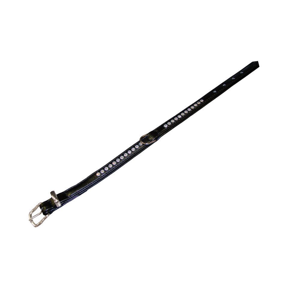 Nobby Hunde-Halsband Halsband Crystal einreihig schwarz